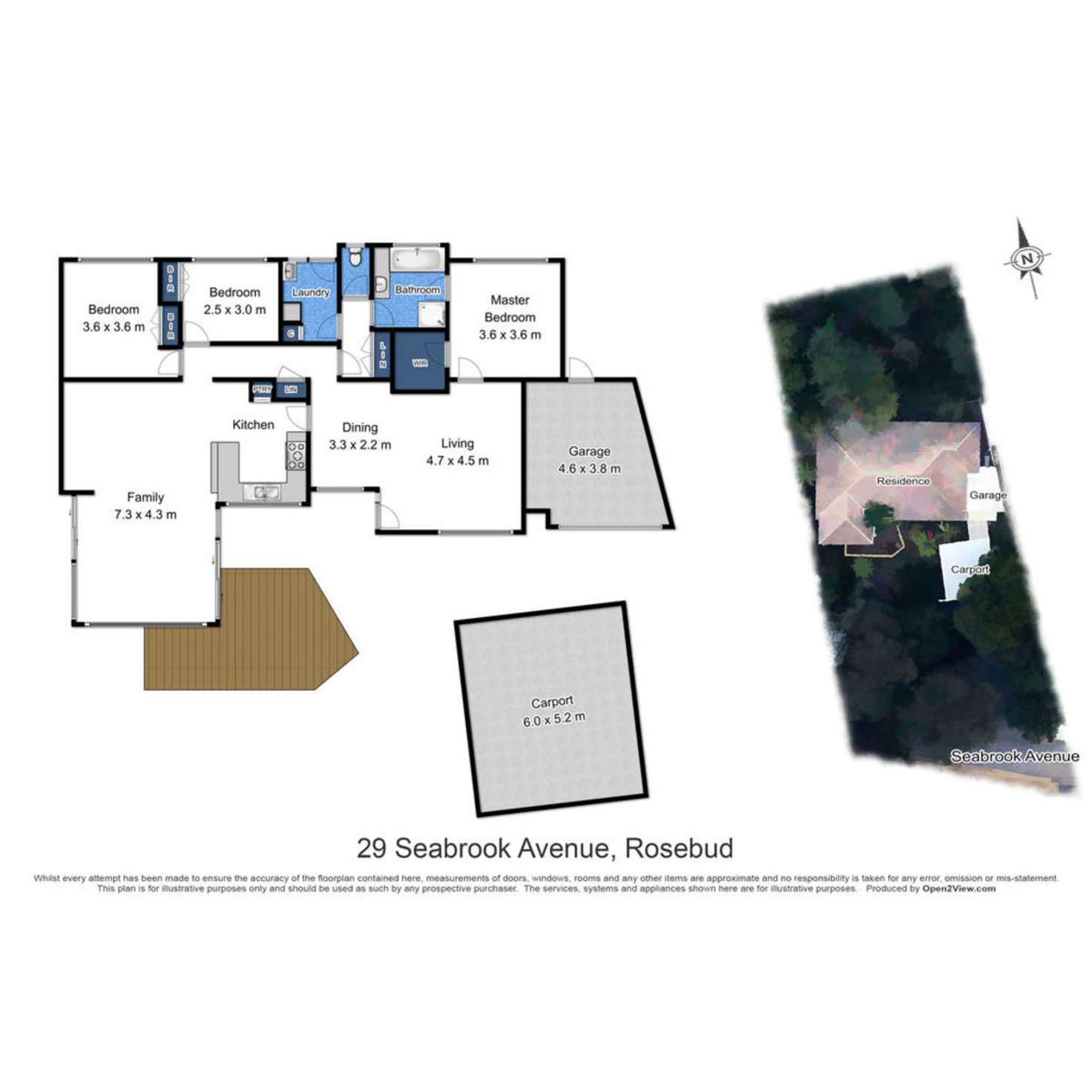 Floorplan of Homely house listing, 29 Seabrook Avenue, Rosebud VIC 3939