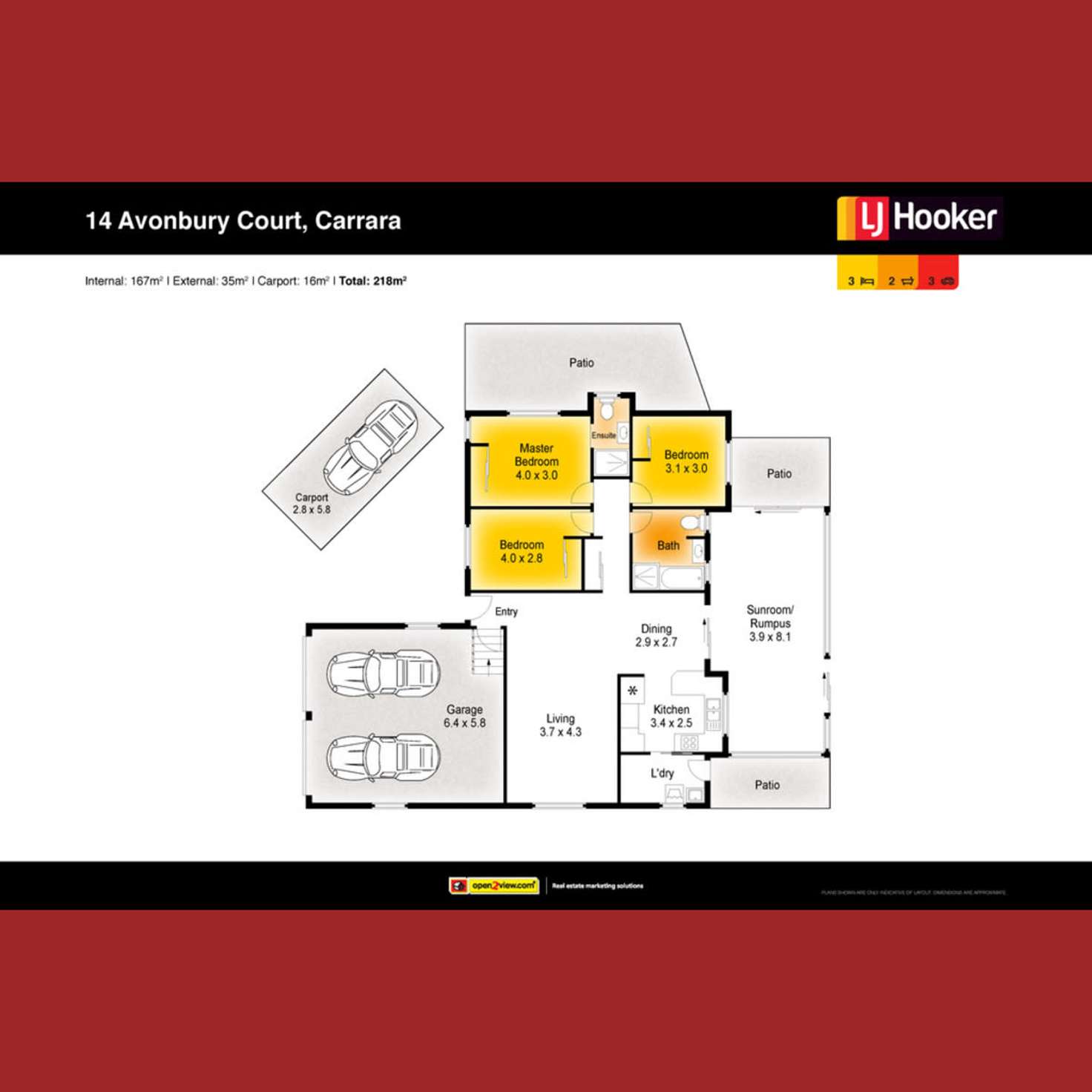 Floorplan of Homely house listing, 14 Avonbury Court, Carrara QLD 4211