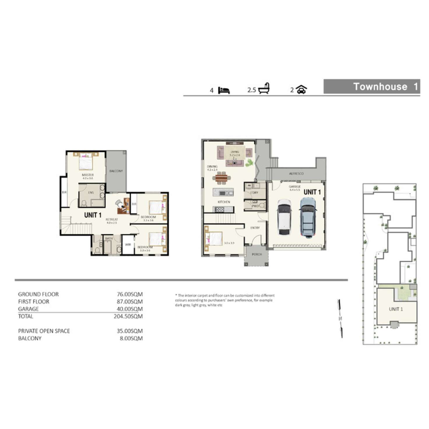 Floorplan of Homely townhouse listing, Unit 1/17 Scarlet Ash Drive, Templestowe Lower VIC 3107