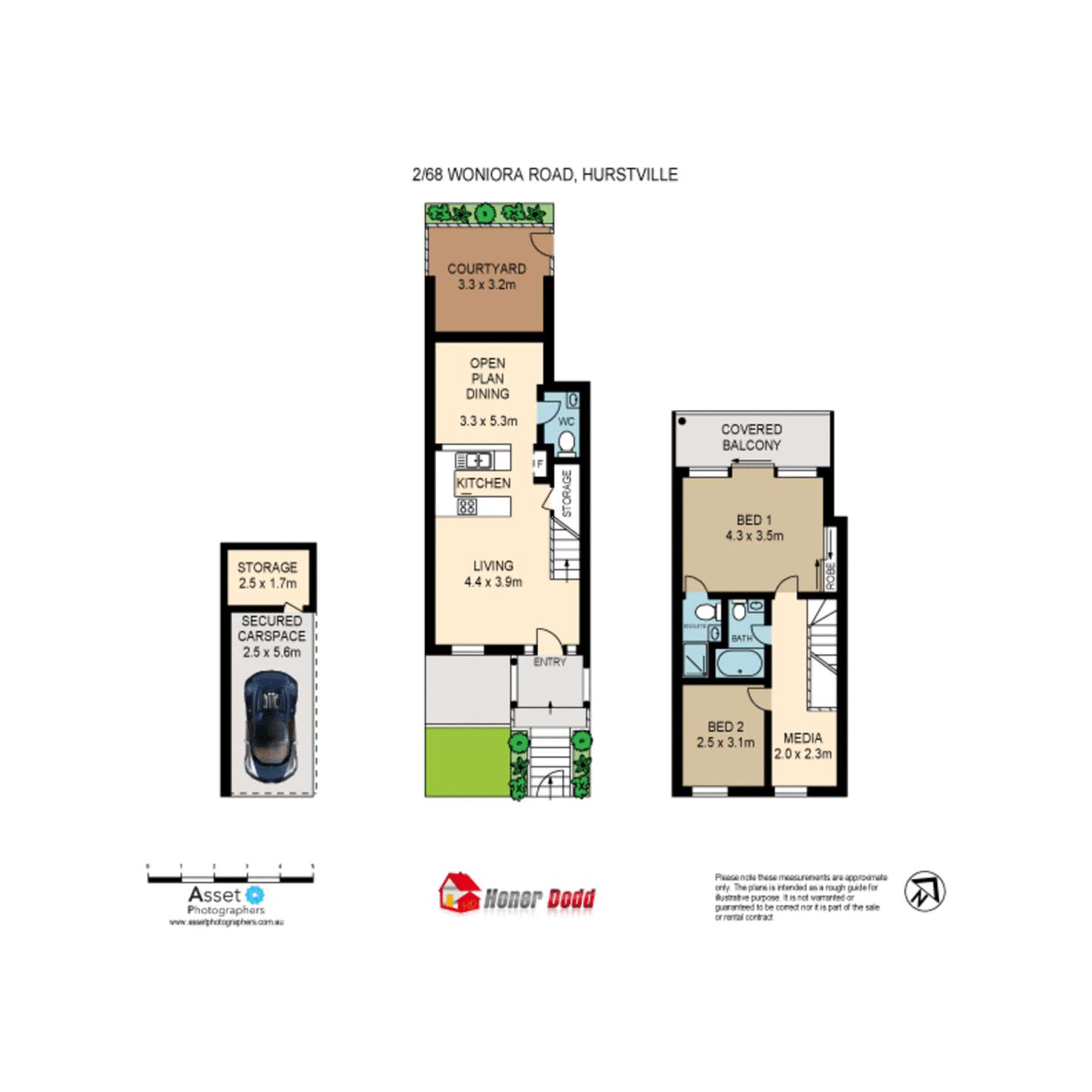 Floorplan of Homely apartment listing, 2/68-72 Woniora Road, Hurstville NSW 2220