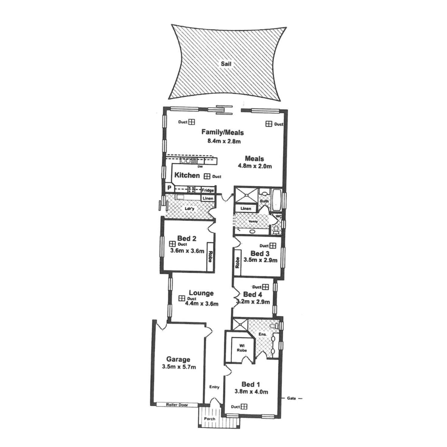 Floorplan of Homely house listing, 47 Harvey Crescent, Aldinga Beach SA 5173