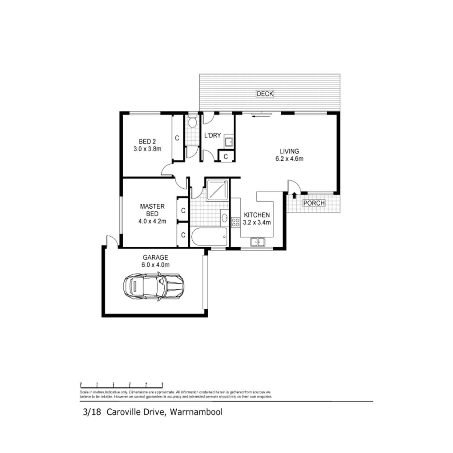 Floorplan of Homely house listing, 3/28 Caroville Drive, Warrnambool VIC 3280