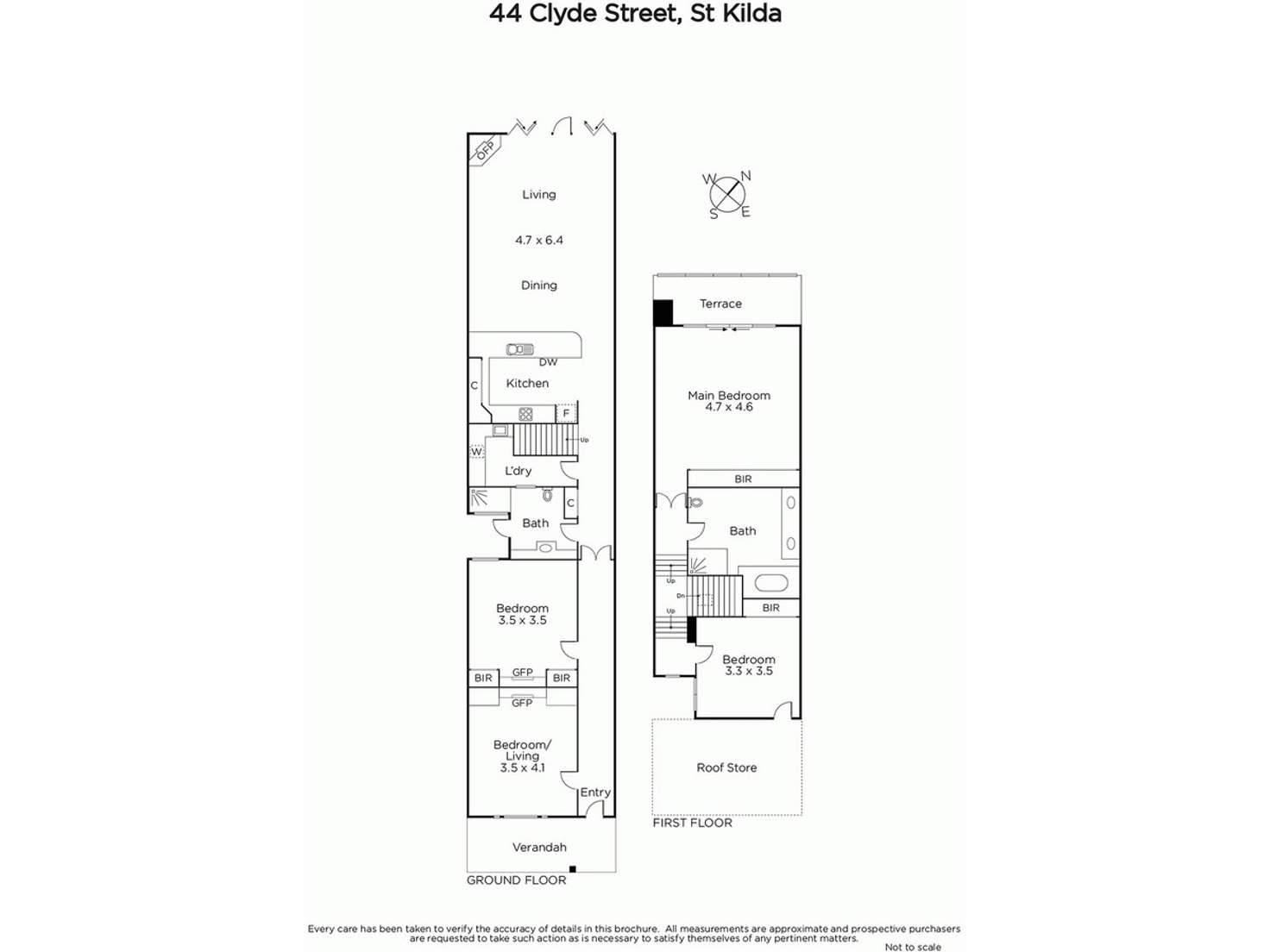 Floorplan of Homely house listing, 44 Clyde Street, St Kilda VIC 3182