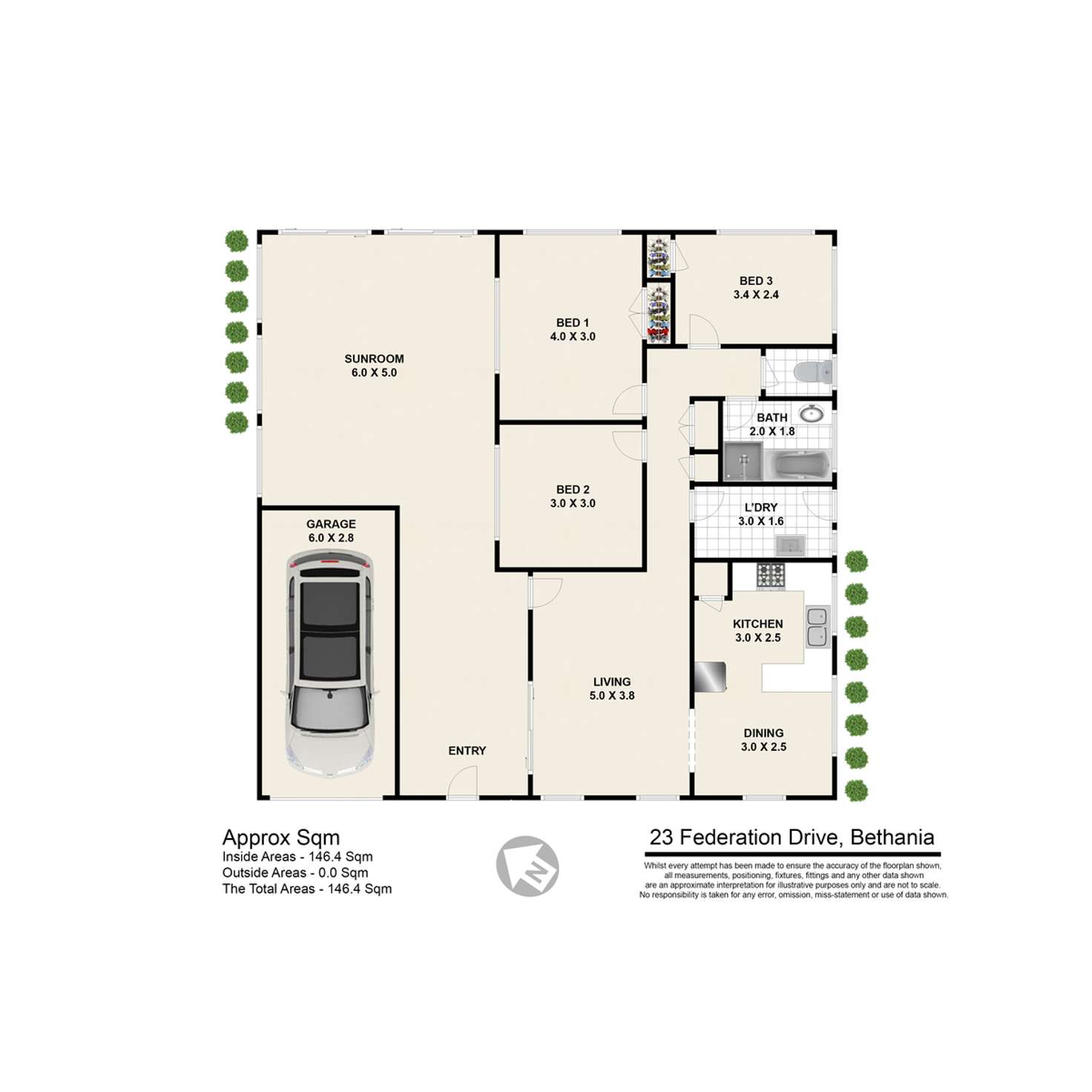 Floorplan of Homely house listing, 23 Federation Drive, Bethania QLD 4205
