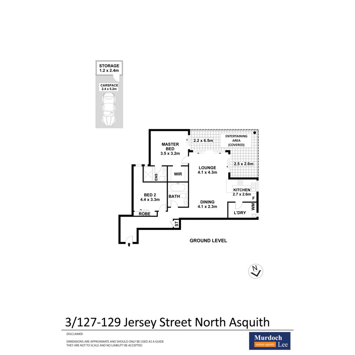 Floorplan of Homely apartment listing, 3/127-129 Jersey Street North, Asquith NSW 2077