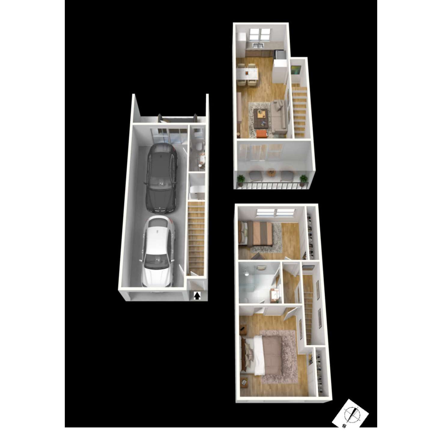 Floorplan of Homely townhouse listing, 8/19-21 Metro Parade, Mawson Lakes SA 5095