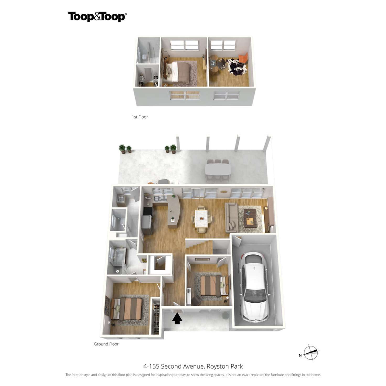 Floorplan of Homely unit listing, 4/155 Second Avenue, Royston Park SA 5070