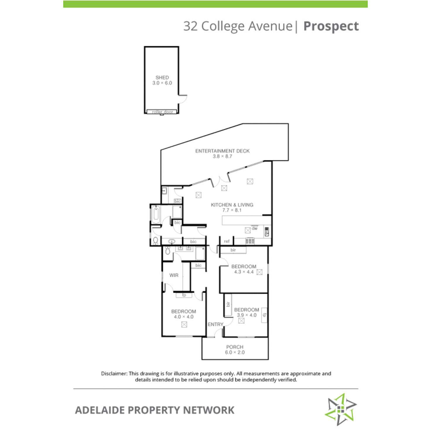 Floorplan of Homely house listing, 32 College Avenue, Prospect SA 5082