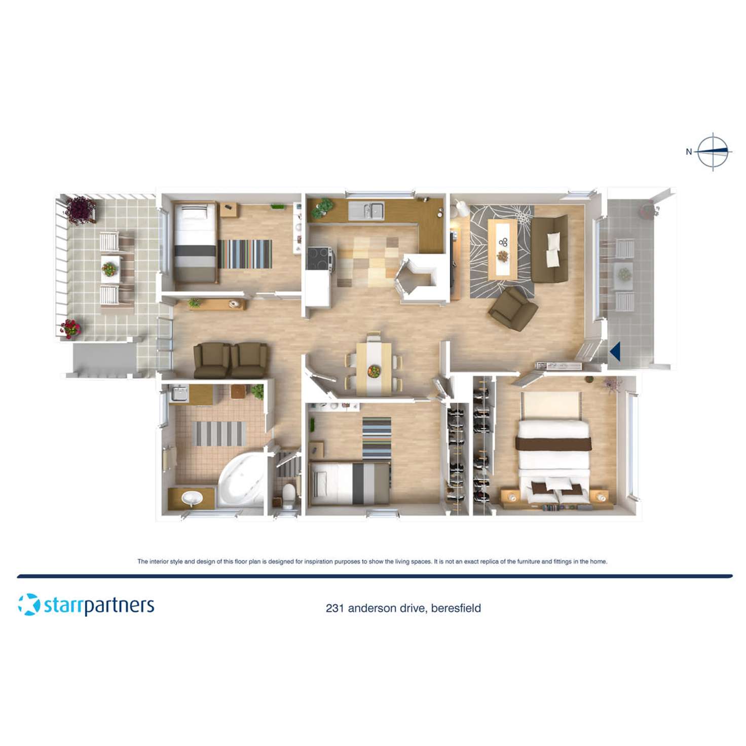 Floorplan of Homely house listing, 231 Anderson Drive, Beresfield NSW 2322