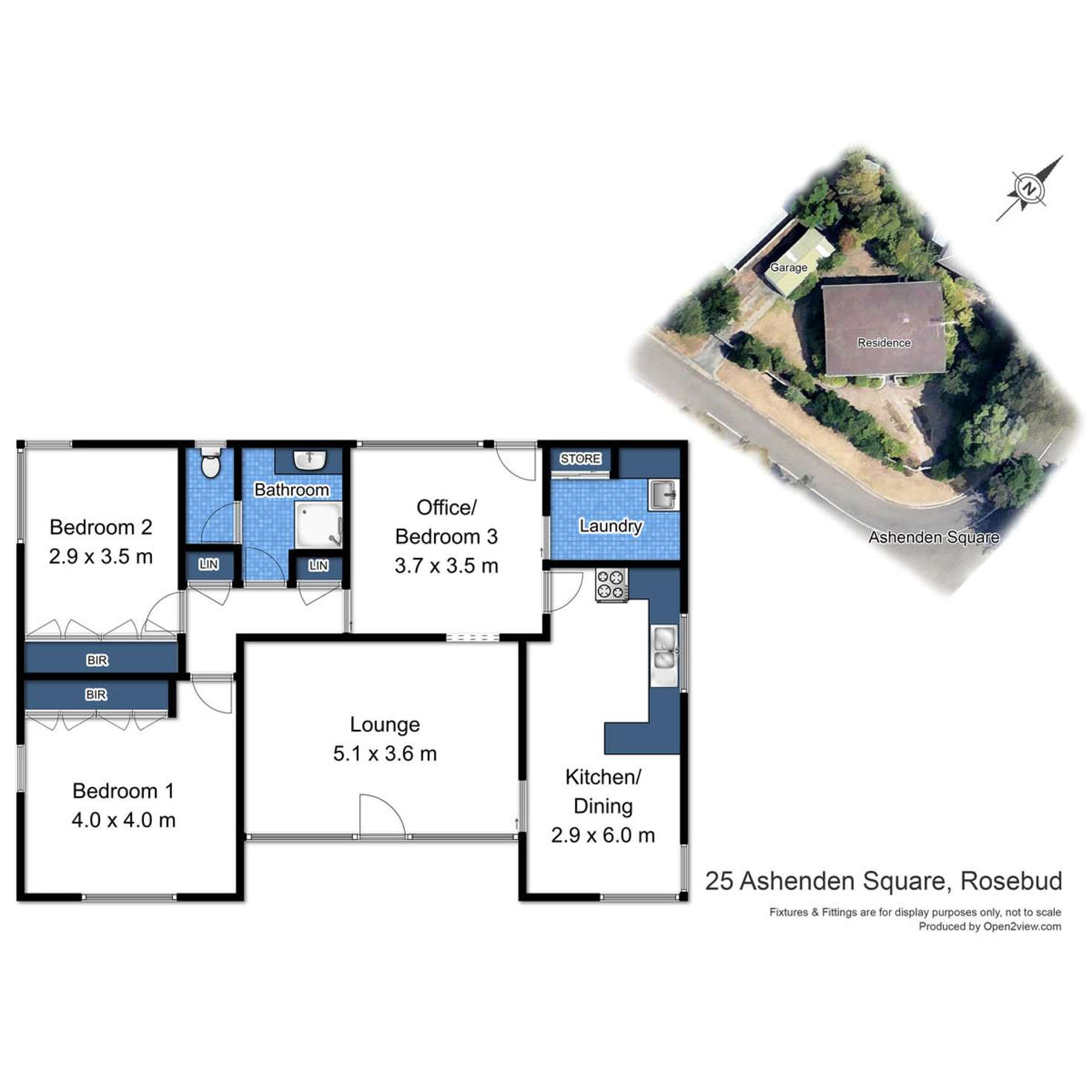 Floorplan of Homely house listing, 25 Ashenden Square, Rosebud VIC 3939