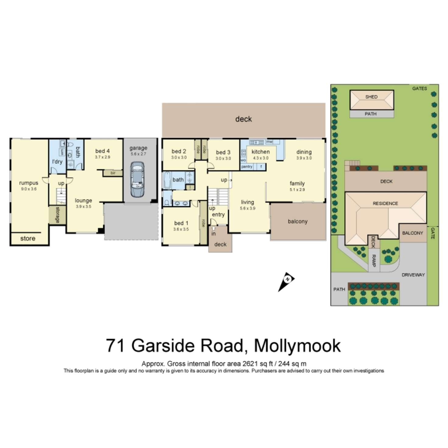 Floorplan of Homely house listing, 71 Garside Road, Mollymook Beach NSW 2539