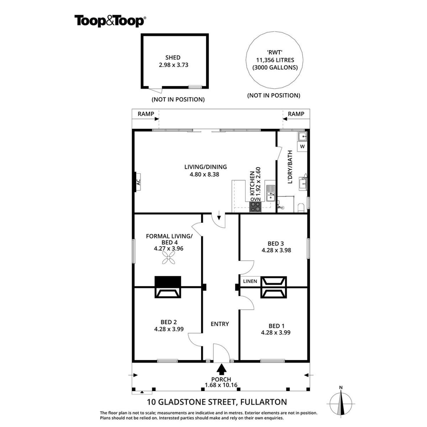 Floorplan of Homely house listing, 10 Gladstone Street, Fullarton SA 5063