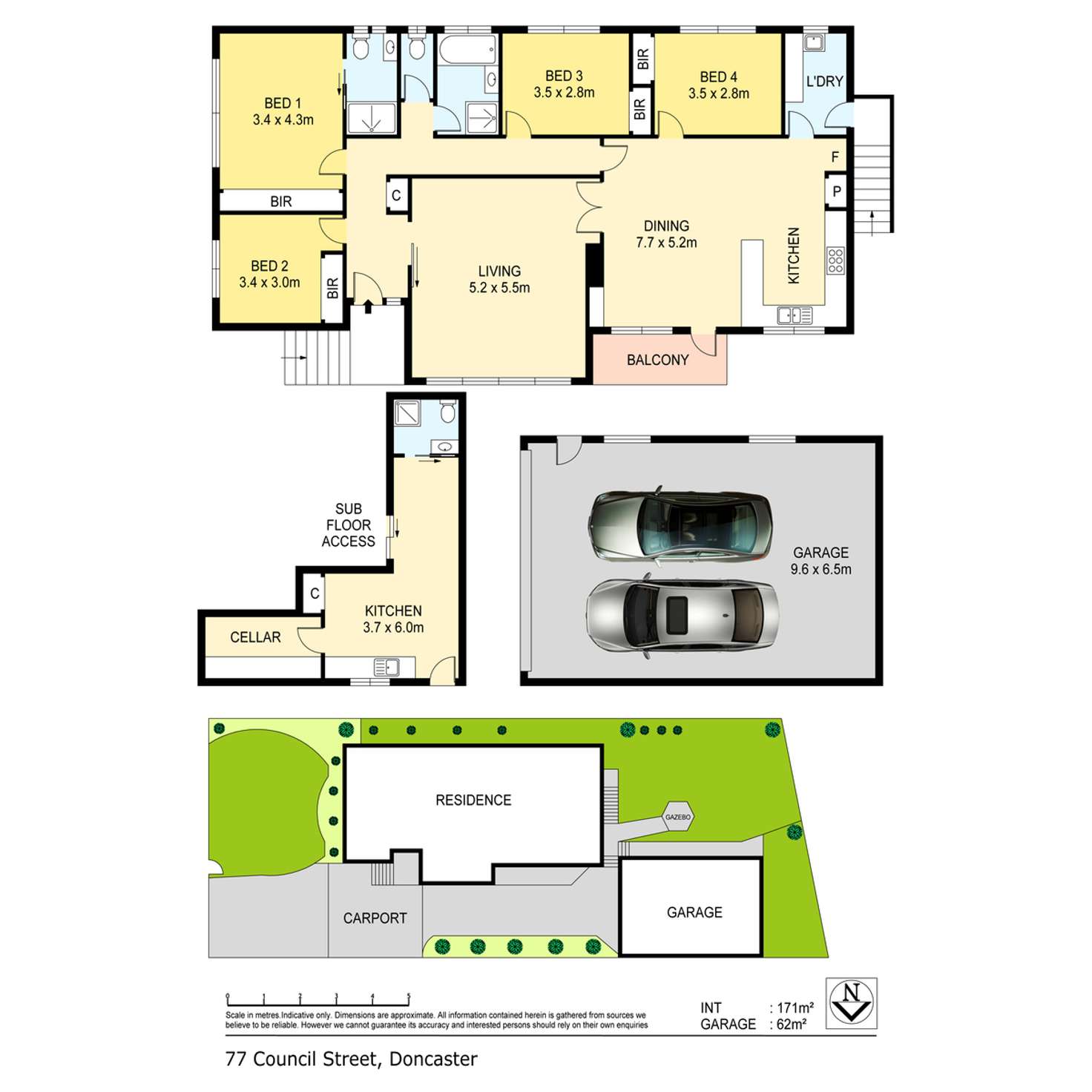 Floorplan of Homely house listing, 77 Council Street, Doncaster VIC 3108