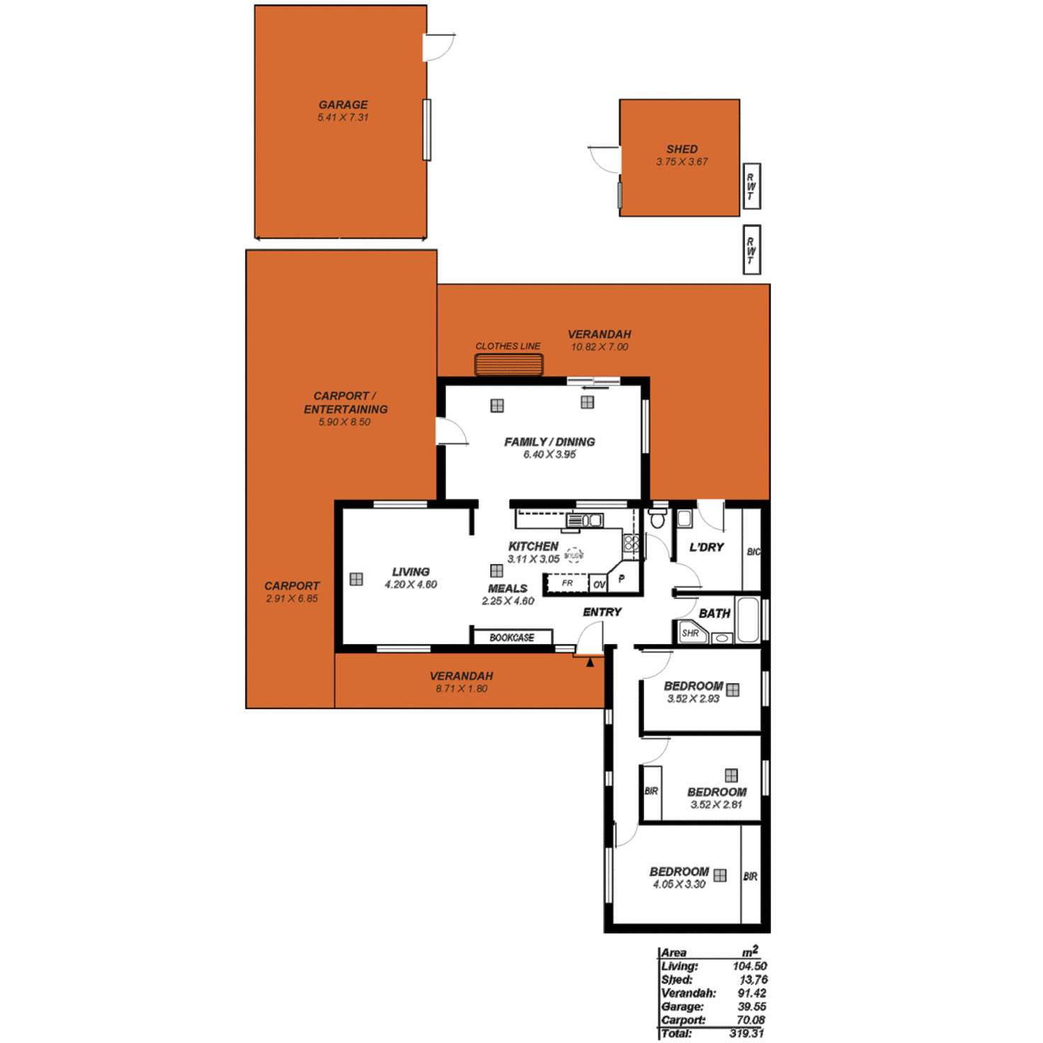 Floorplan of Homely house listing, 5 Rosemary Terrace, Morphett Vale SA 5162