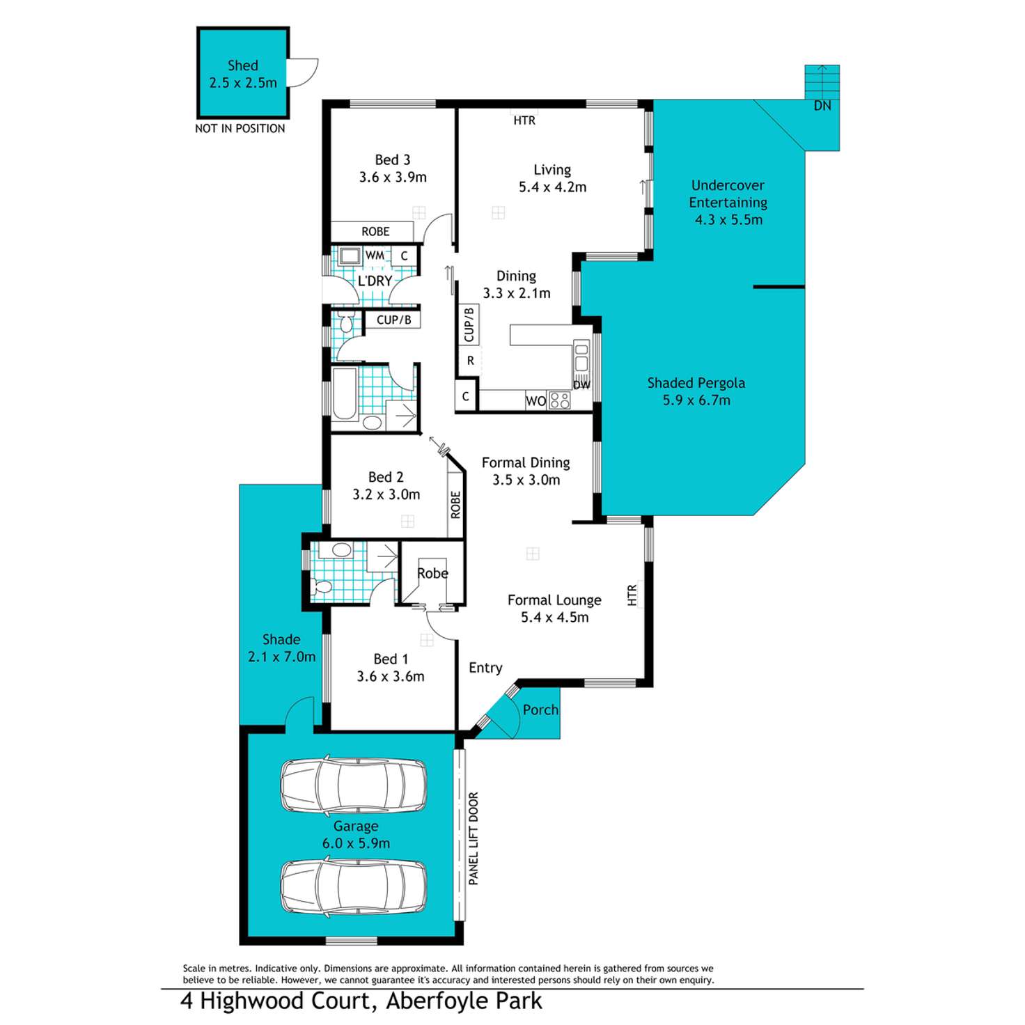Floorplan of Homely house listing, 4 Highwood Court, Aberfoyle Park SA 5159