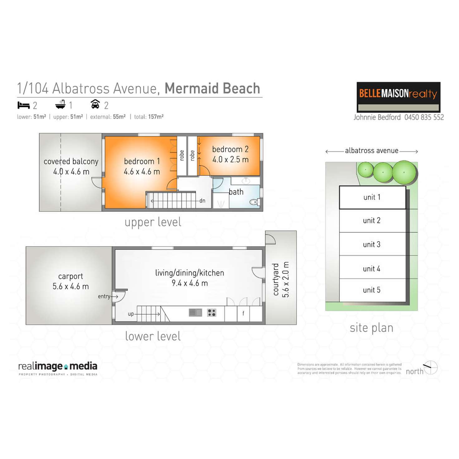 Floorplan of Homely unit listing, 1/104 Albatross Avenue, Mermaid Beach QLD 4218