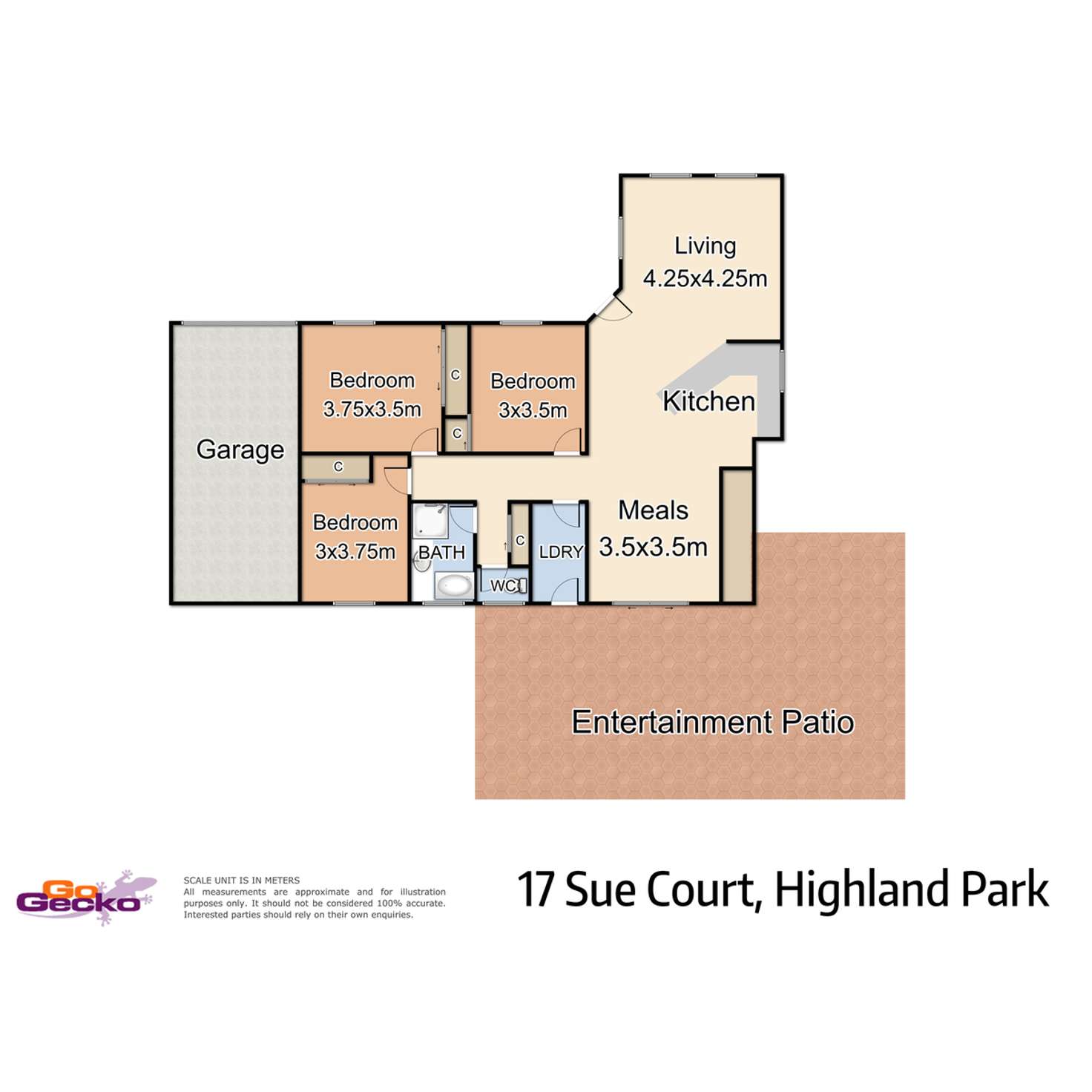 Floorplan of Homely house listing, 17 Sue Court, Highland Park QLD 4211