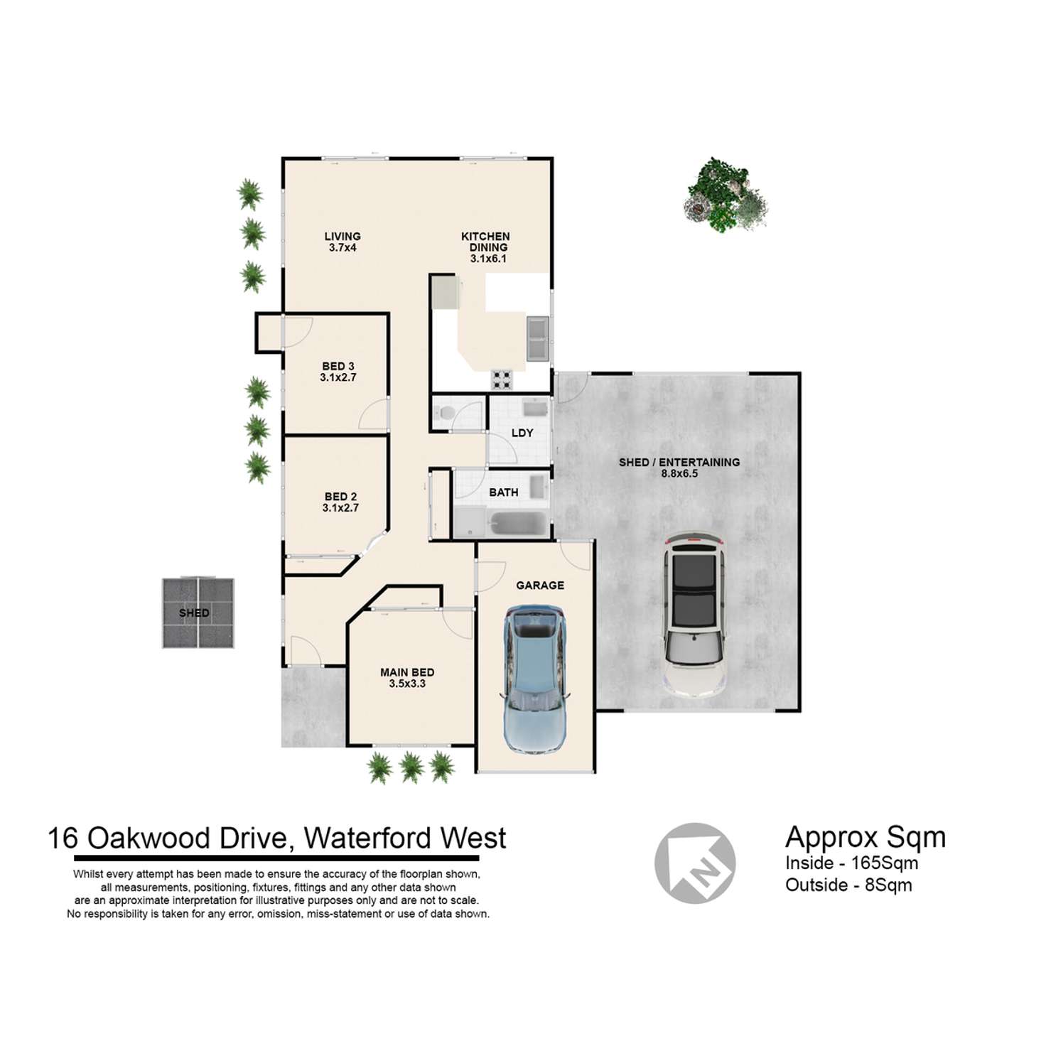 Floorplan of Homely house listing, 16 Oakwood Drive, Waterford West QLD 4133