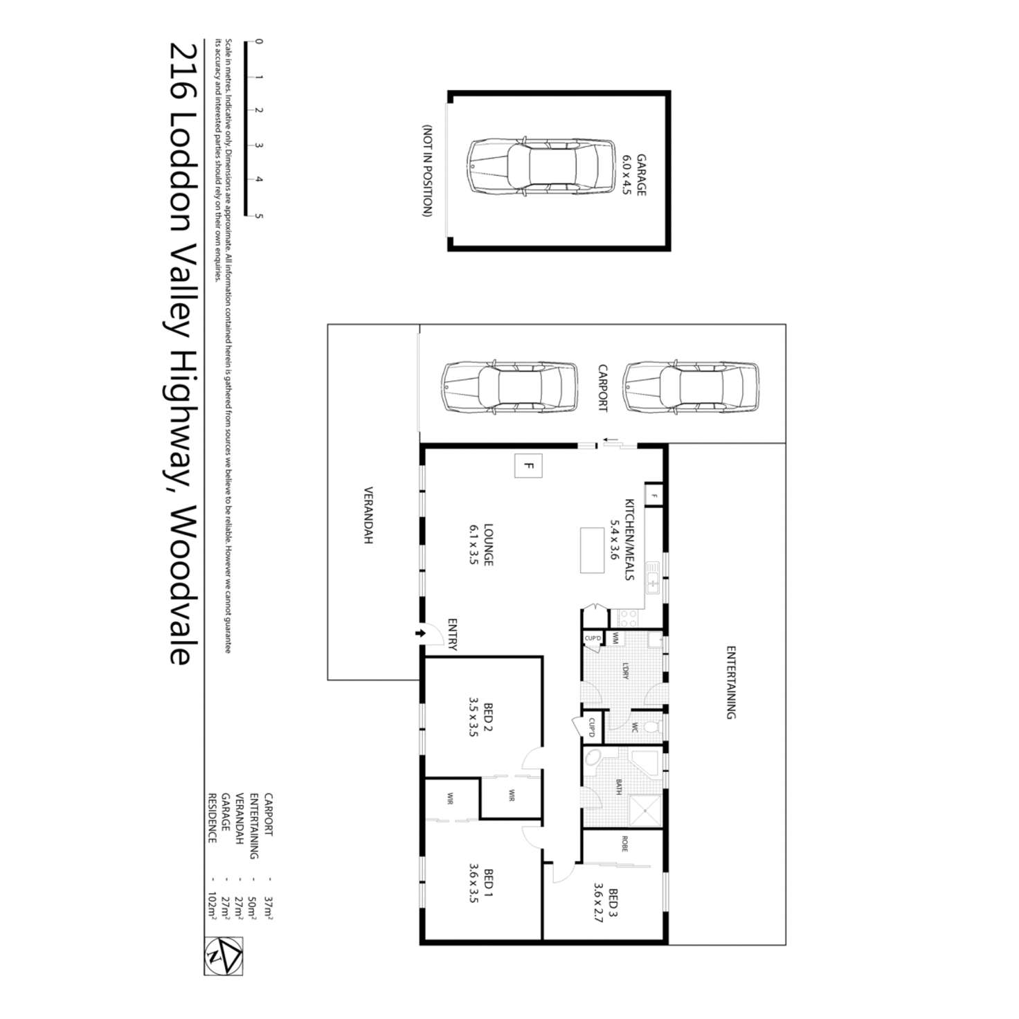 Floorplan of Homely house listing, 216 Loddon Valley Highway, Woodvale VIC 3556