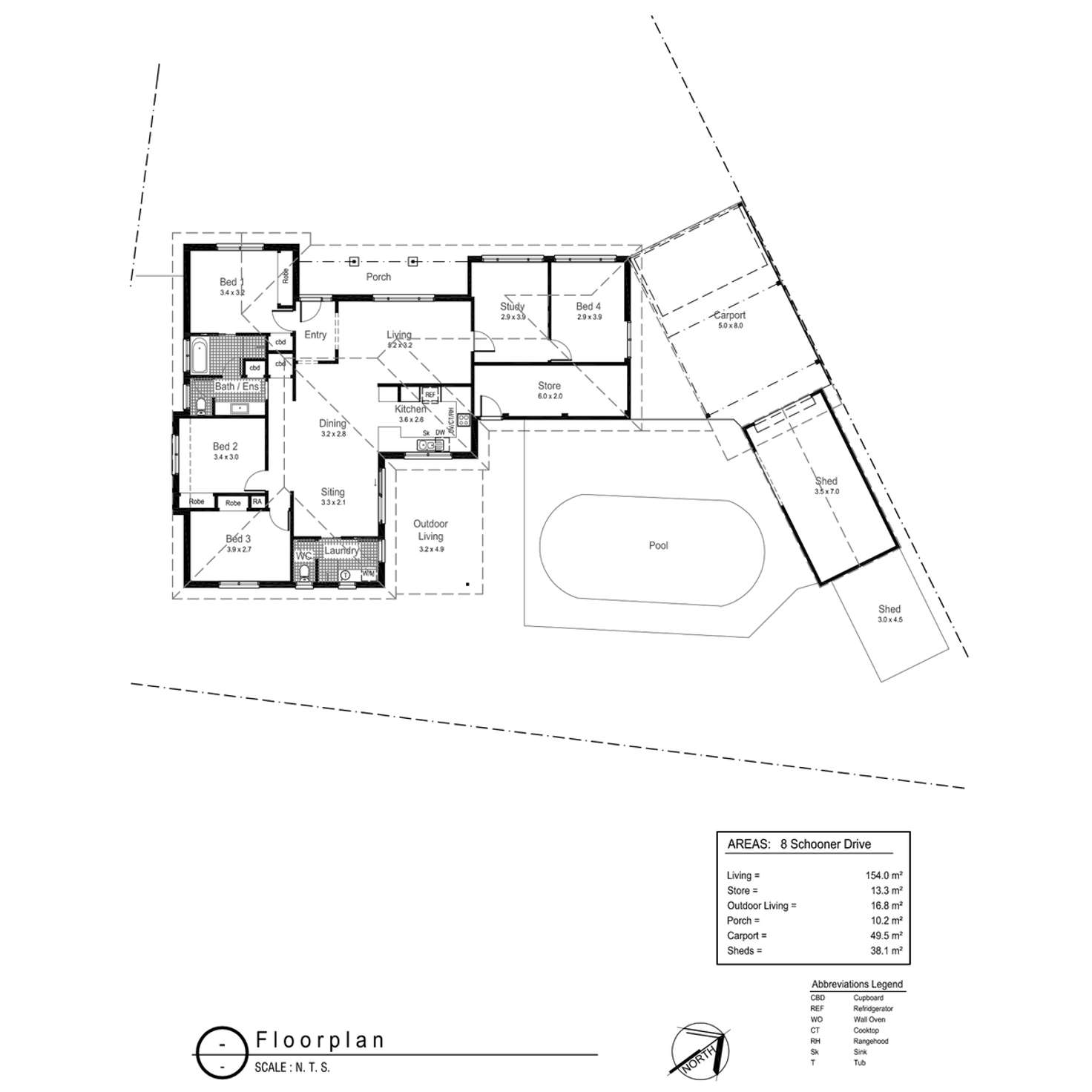 Floorplan of Homely house listing, 8 Schooner Place, Estella NSW 2650