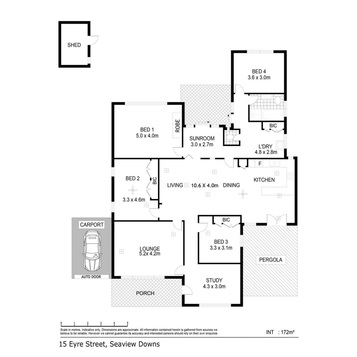 Floorplan of Homely house listing, 15 Eyre Street, Seaview Downs SA 5049