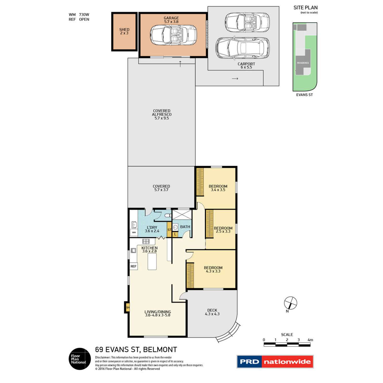 Floorplan of Homely house listing, 69 Evans Street, Belmont NSW 2280