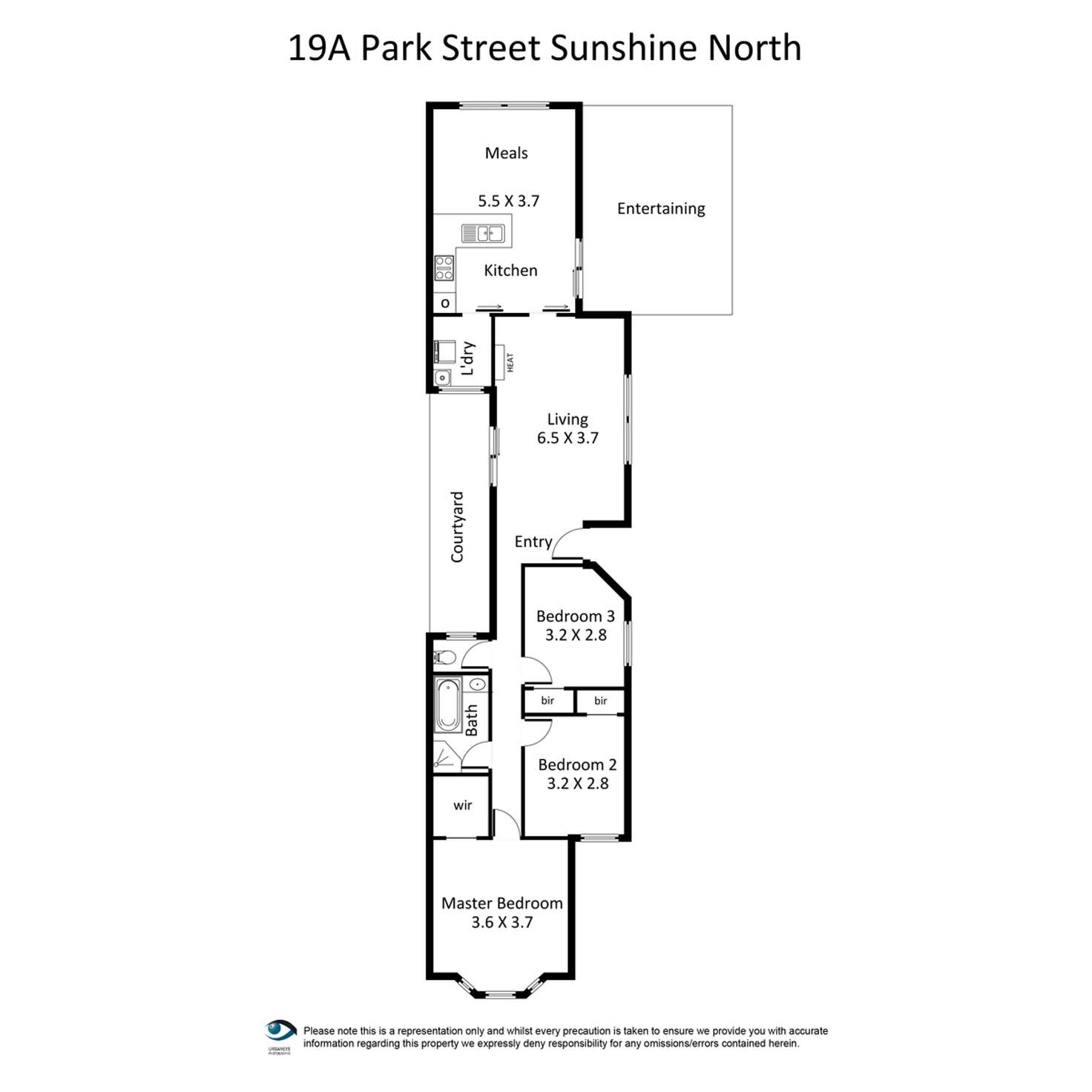 Floorplan of Homely house listing, 19A Park Drive, Sunshine North VIC 3020