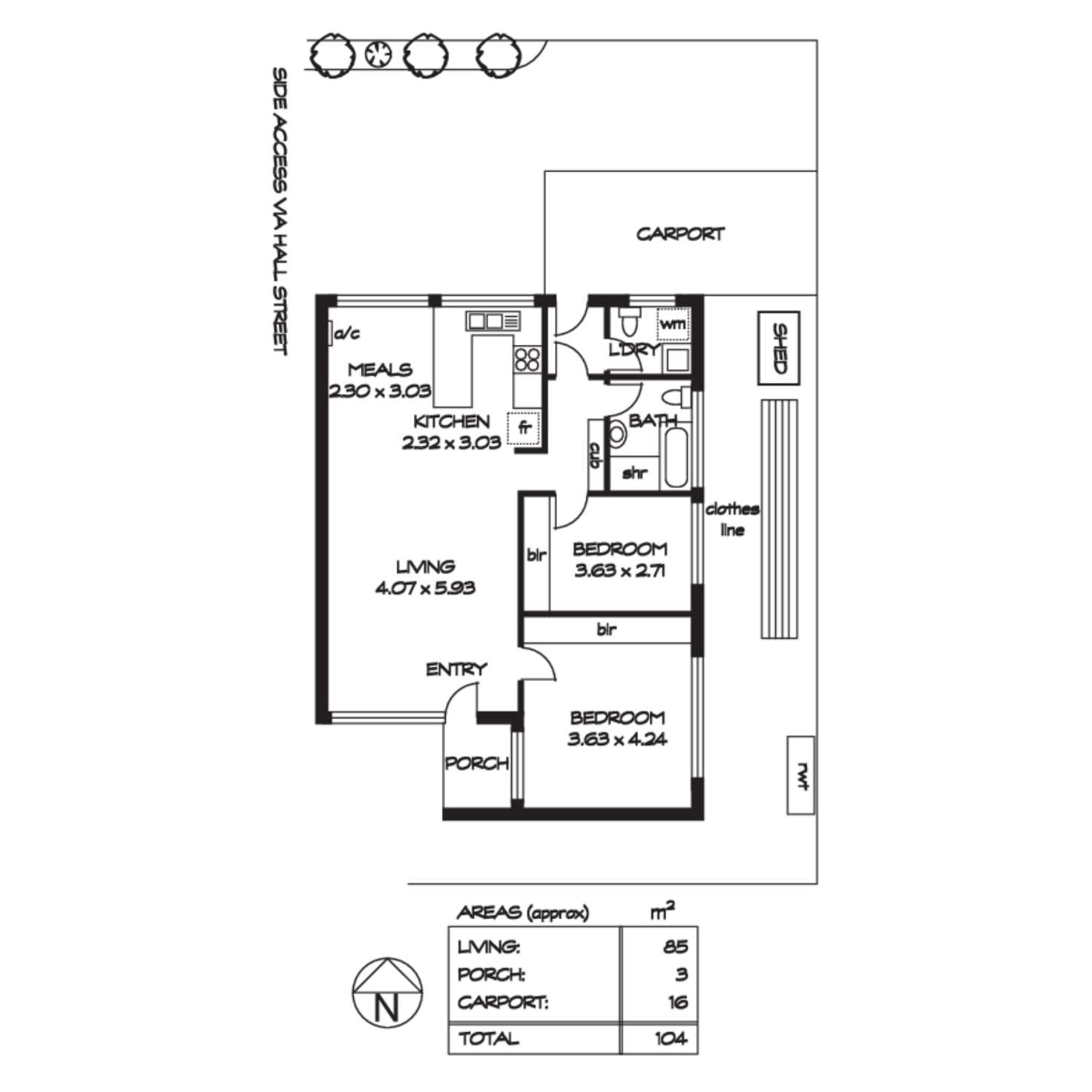 Floorplan of Homely unit listing, 4/34 Fisher Street, Fullarton SA 5063