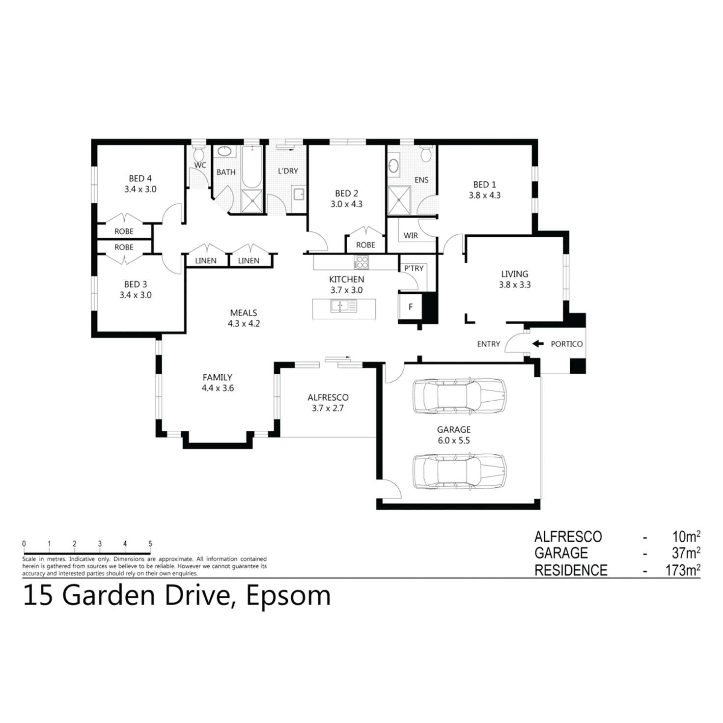 Floorplan of Homely house listing, 15 Garden Drive, Epsom VIC 3551