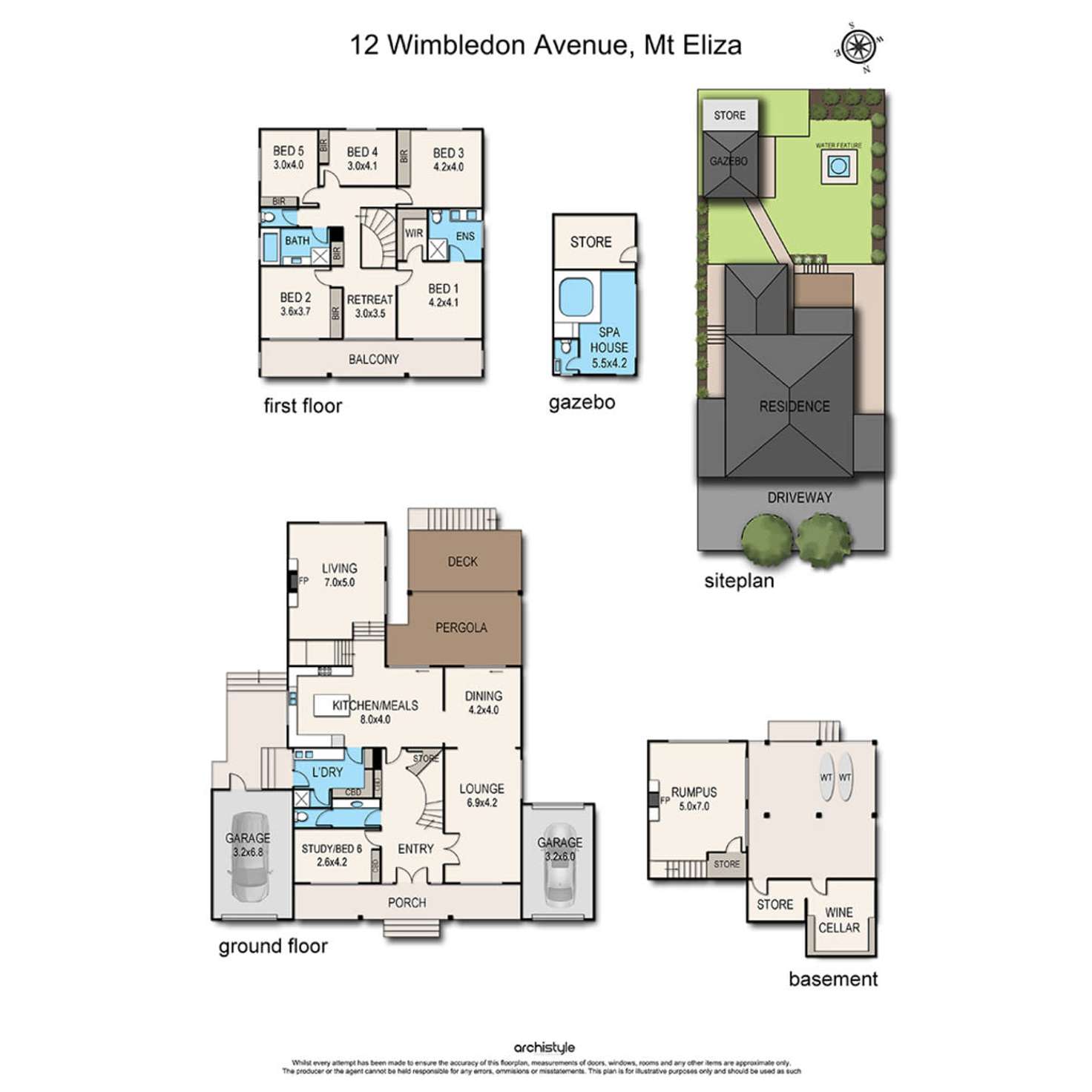 Floorplan of Homely house listing, 12 Wimbledon Avenue, Mount Eliza VIC 3930