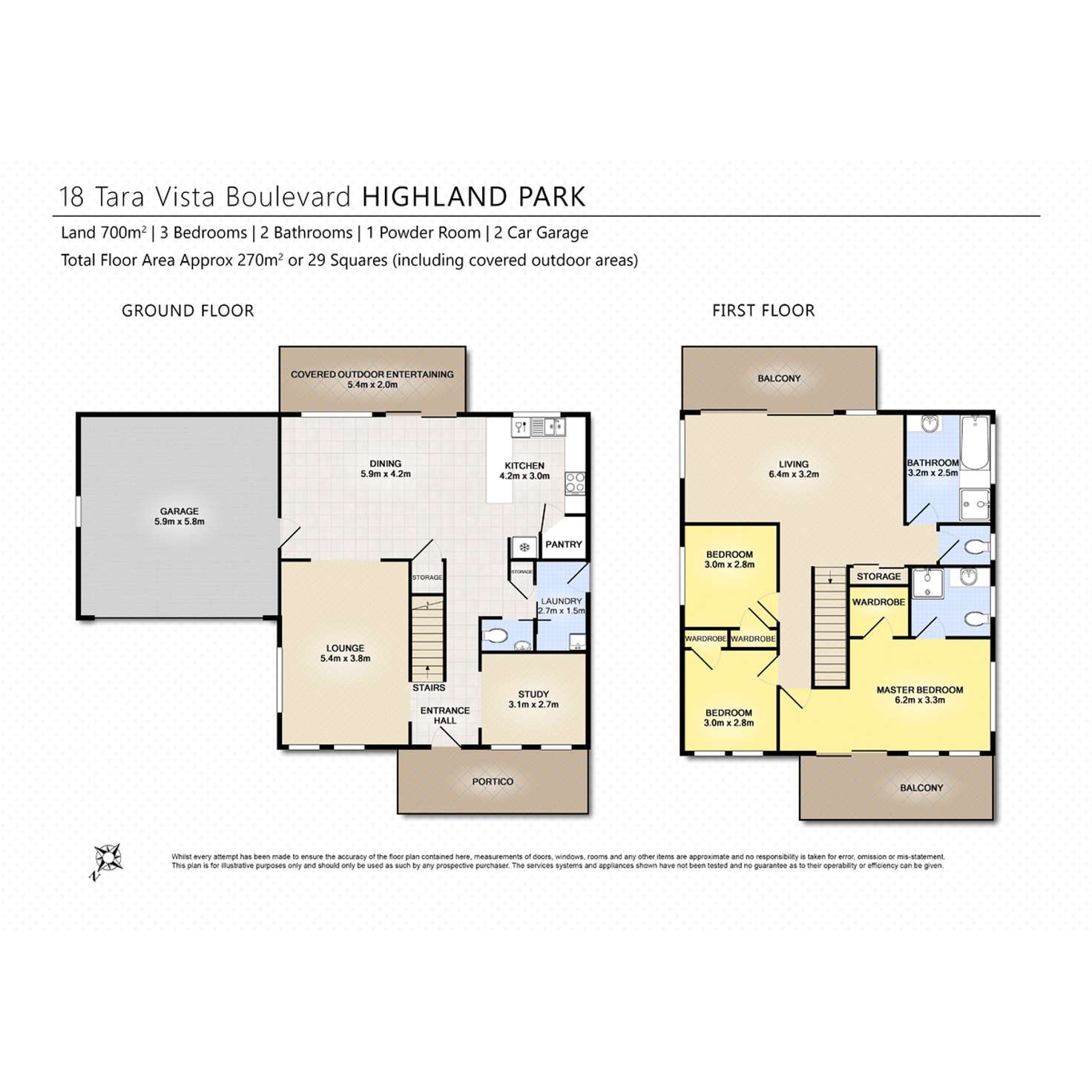 Floorplan of Homely house listing, 18 Tara Vista Boulevarde, Highland Park QLD 4211