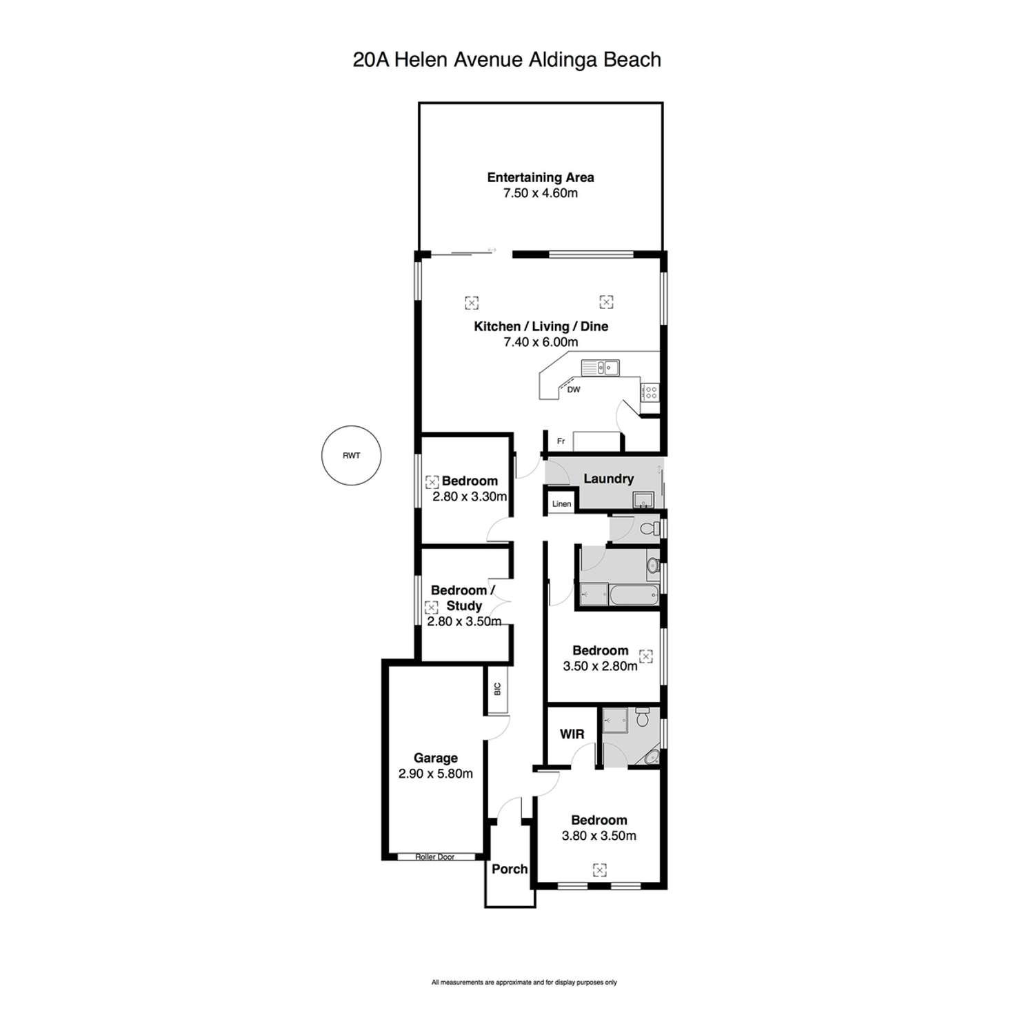 Floorplan of Homely house listing, 20A Helen  Avenue, Aldinga Beach SA 5173