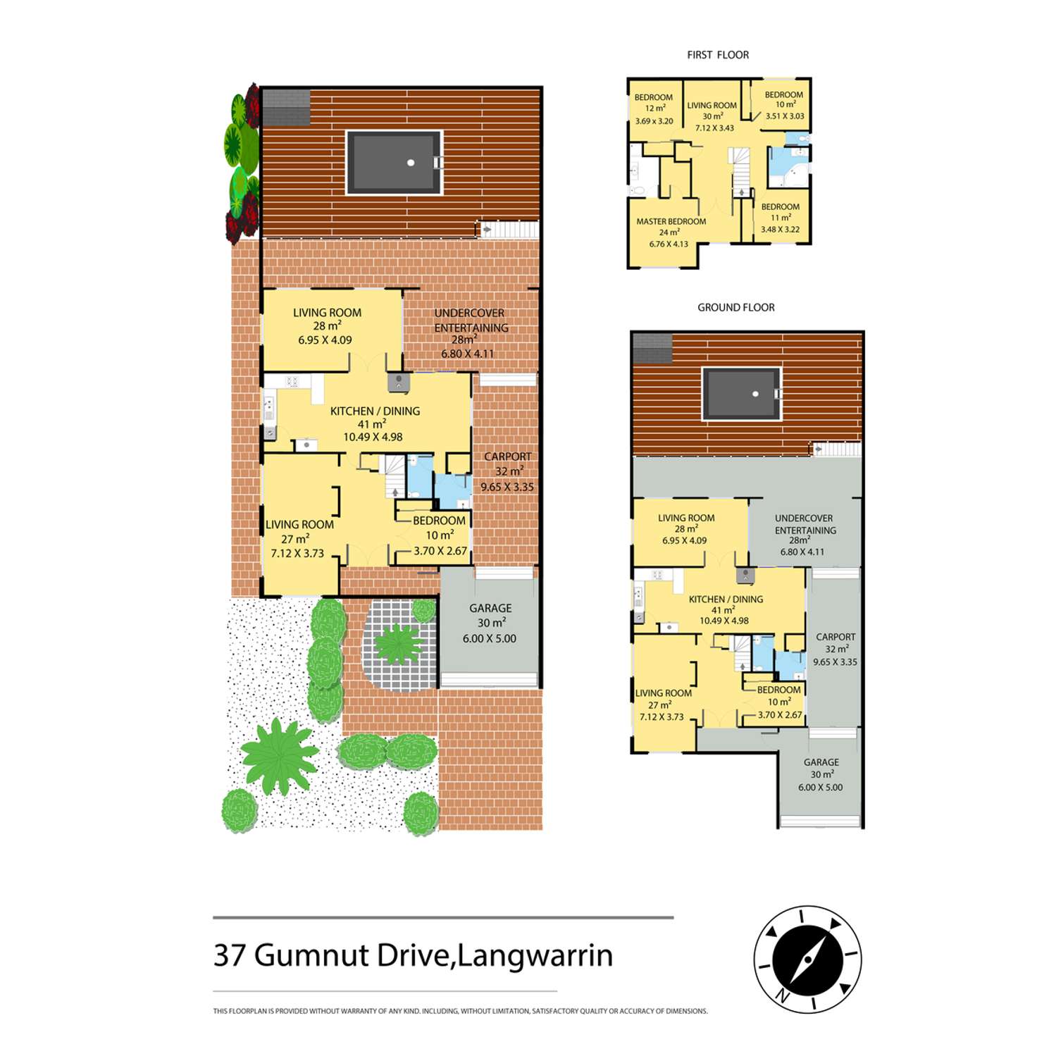 Floorplan of Homely house listing, 37 Gum Nut Drive, Langwarrin VIC 3910