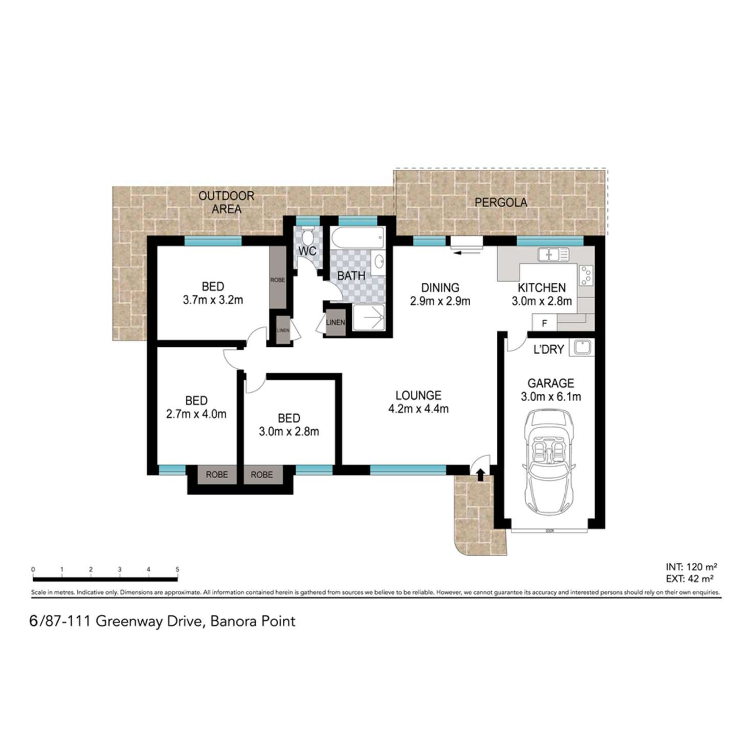 Floorplan of Homely villa listing, 6/87-111 Greenway Drive, Banora Point NSW 2486