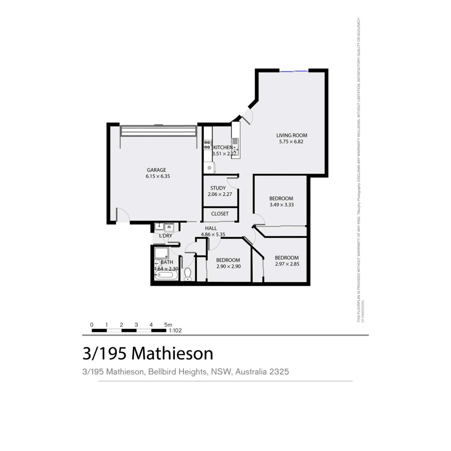 Floorplan of Homely unit listing, 3/195 Mathieson Street, Bellbird NSW 2325