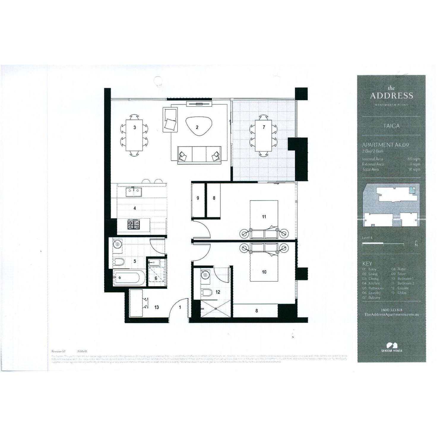 Floorplan of Homely apartment listing, A4.09/7-17 Verona Drive, Wentworth Point NSW 2127