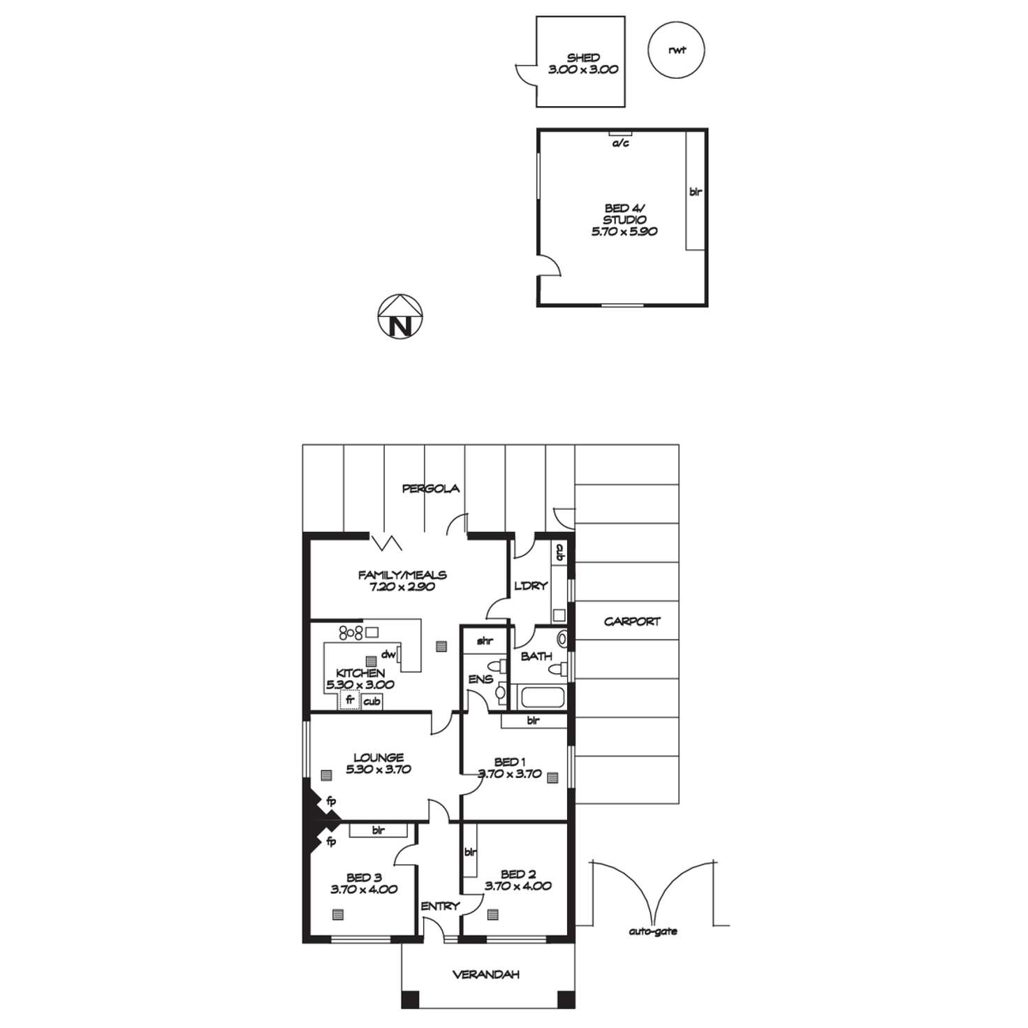 Floorplan of Homely house listing, 8 Rozells Avenue, Colonel Light Gardens SA 5041