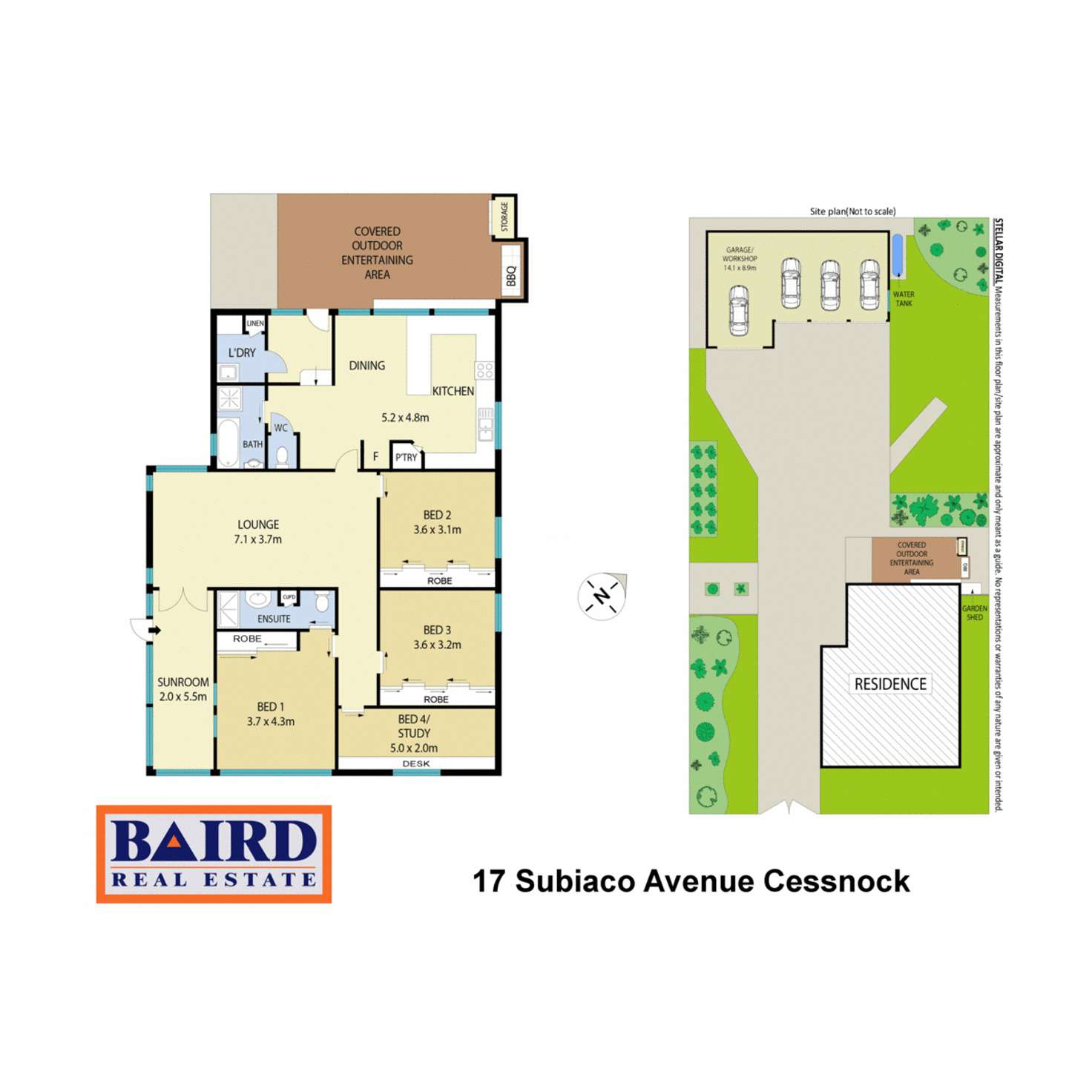 Floorplan of Homely house listing, 17 Subiaco Avenue, Cessnock NSW 2325