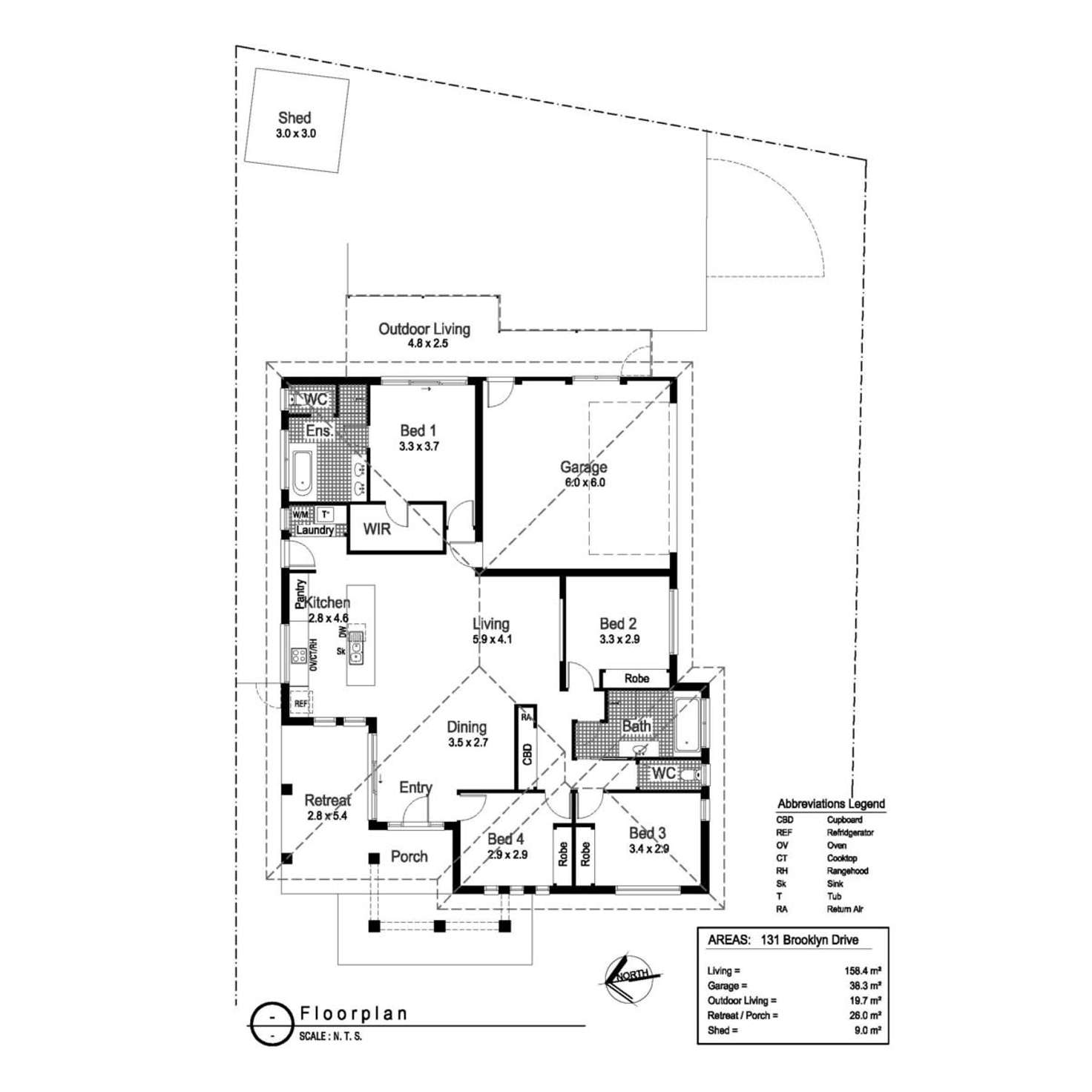 Floorplan of Homely house listing, 131 Brooklyn Drive, Bourkelands NSW 2650