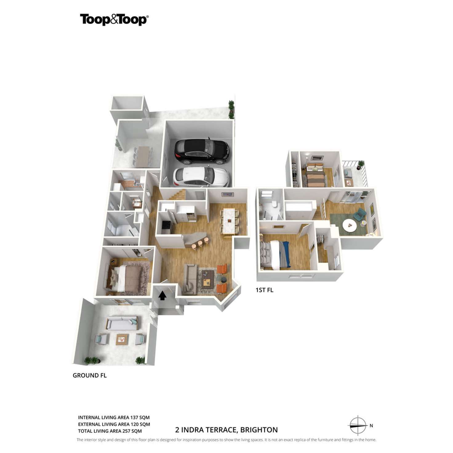 Floorplan of Homely house listing, 2 Indra Terrace, Brighton SA 5048