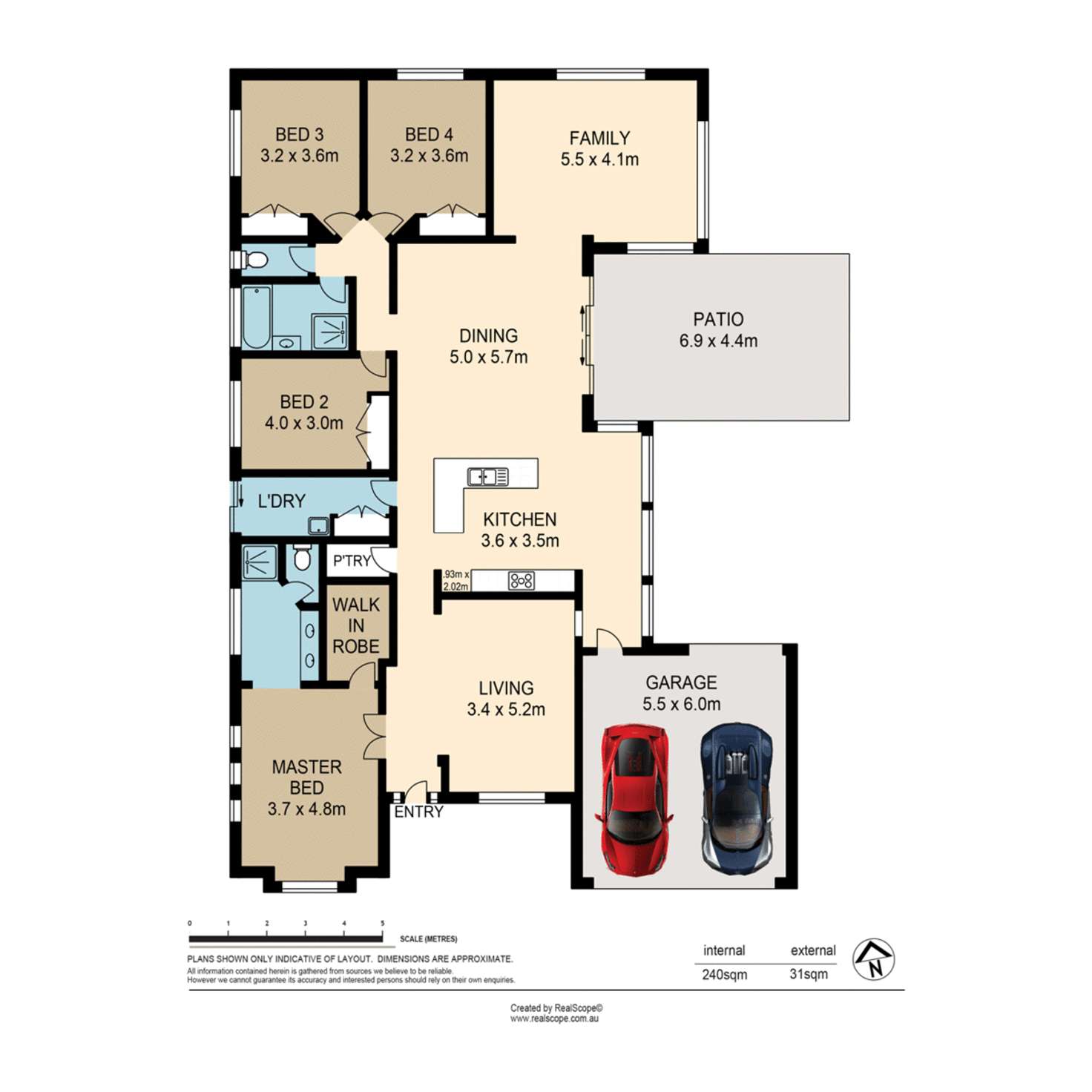 Floorplan of Homely house listing, 15 Stanaway Place, Bellbowrie QLD 4070