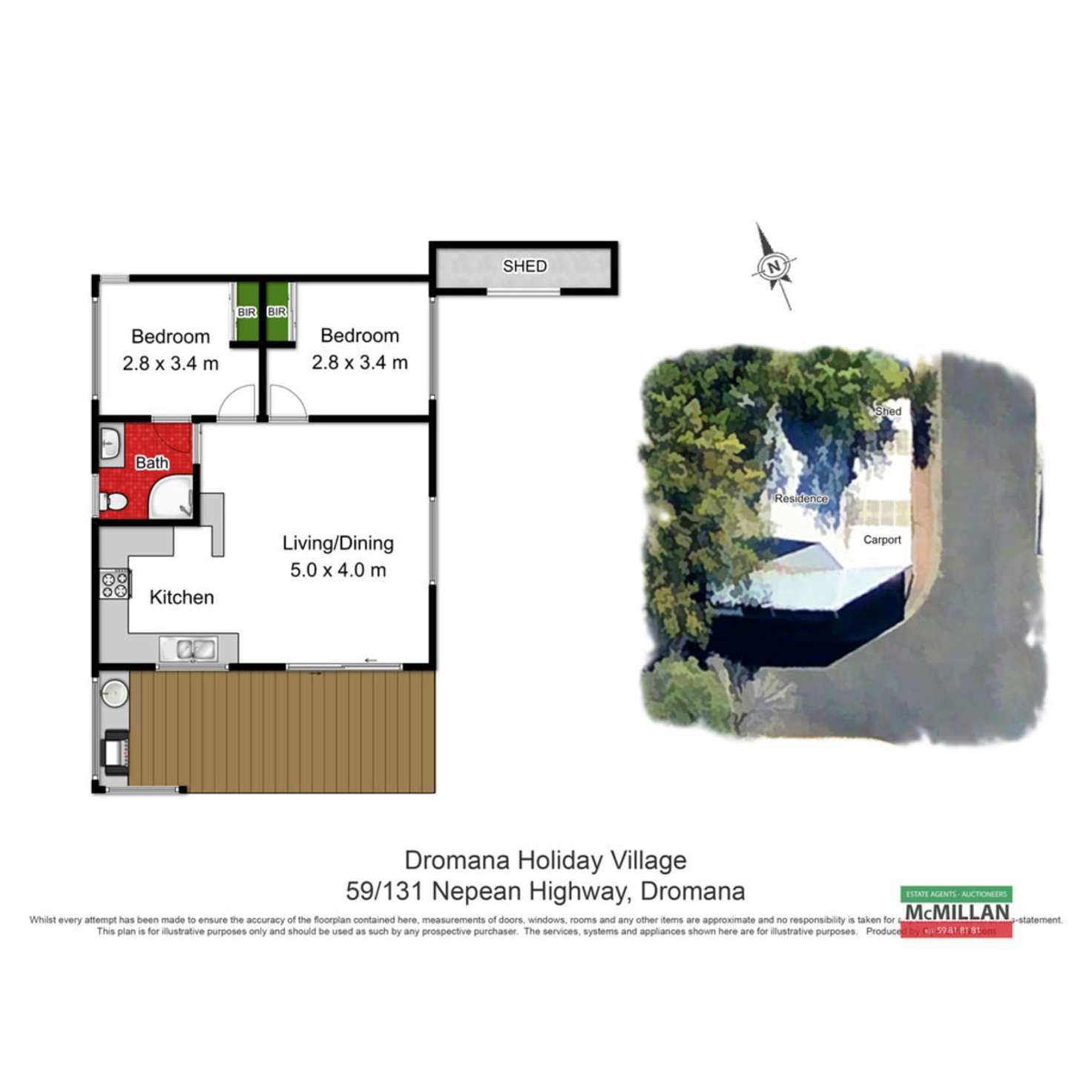 Floorplan of Homely unit listing, 59/131 Nepean Highway, Dromana VIC 3936