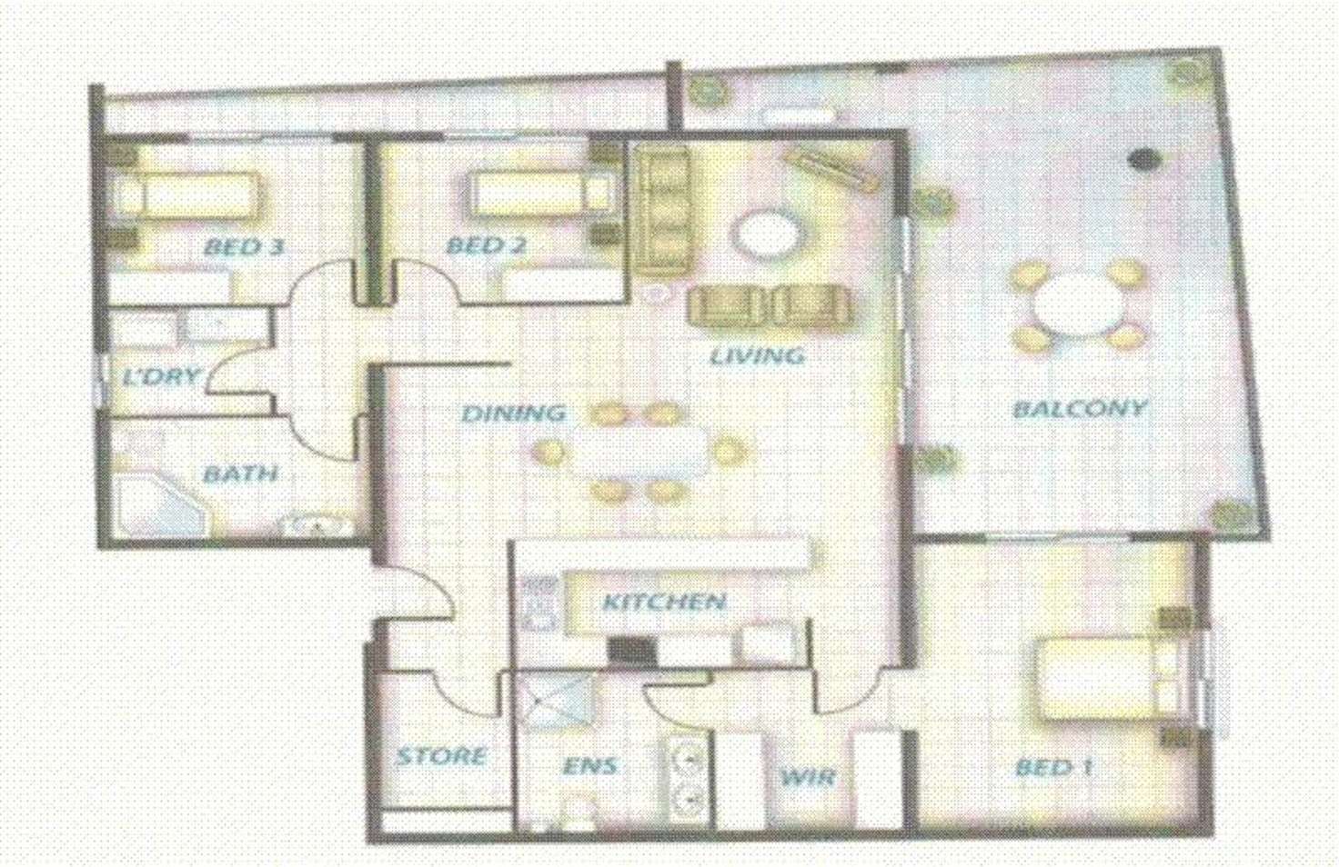 Floorplan of Homely unit listing, 11/96 Woods Street, Darwin City NT 800