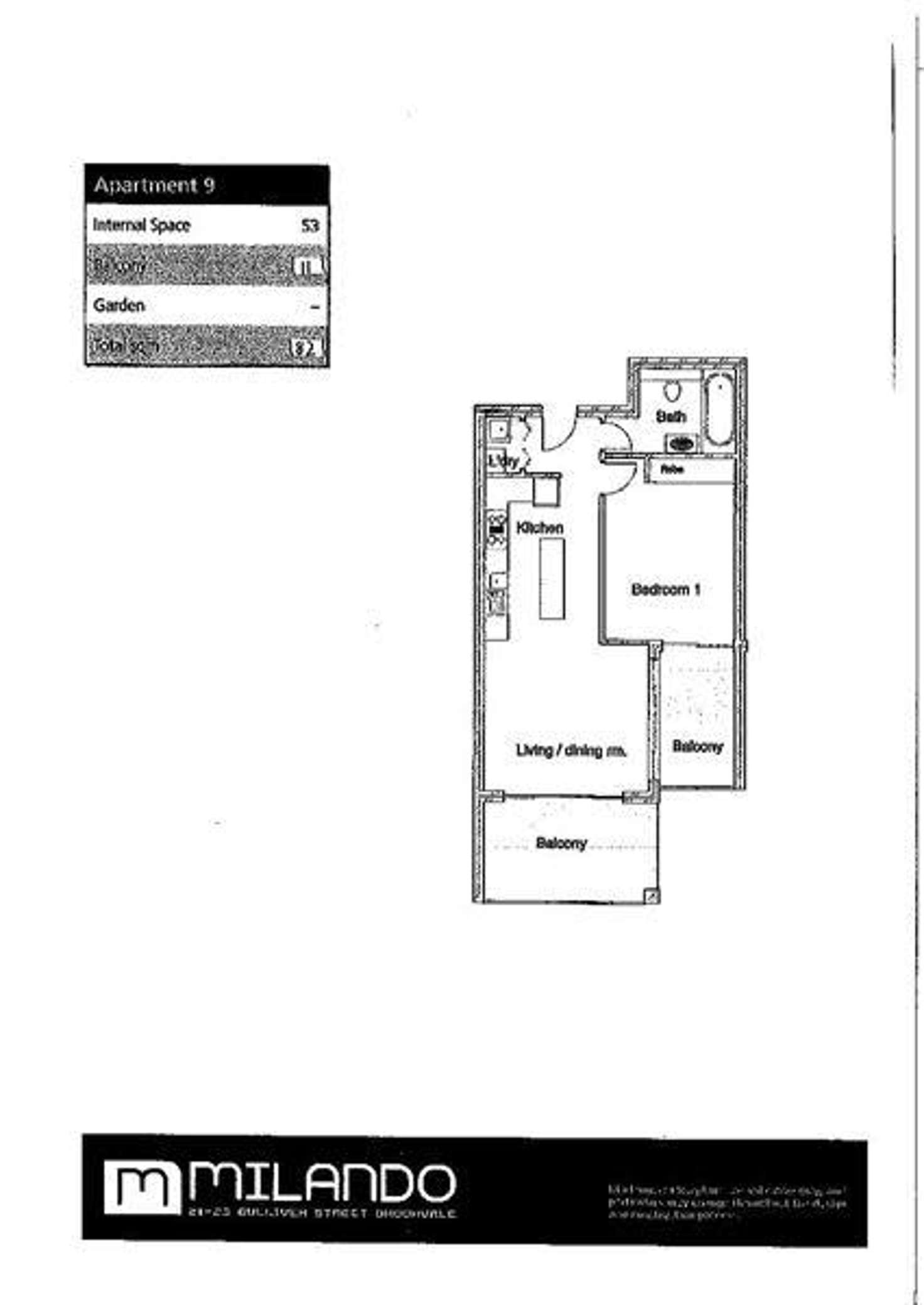 Floorplan of Homely unit listing, 9/21-25 Gulliver Street, Brookvale NSW 2100
