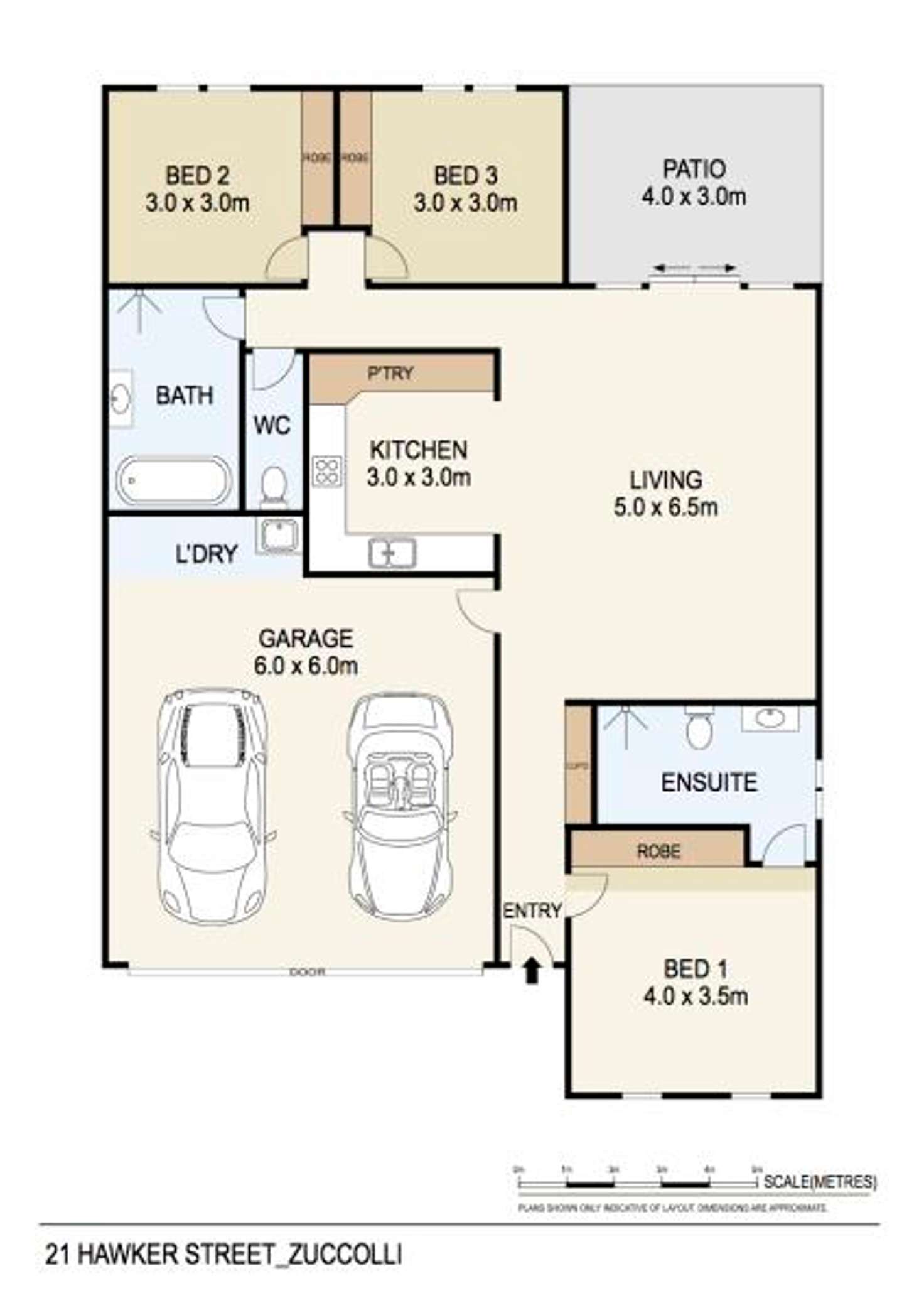 Floorplan of Homely unit listing, 17/21 Hawker Street, Zuccoli NT 832