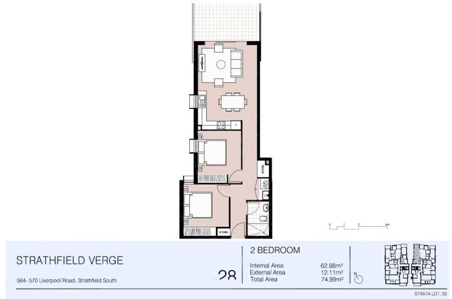 Floorplan of Homely apartment listing, 27/564-570 Liverpool Road, Strathfield South NSW 2136