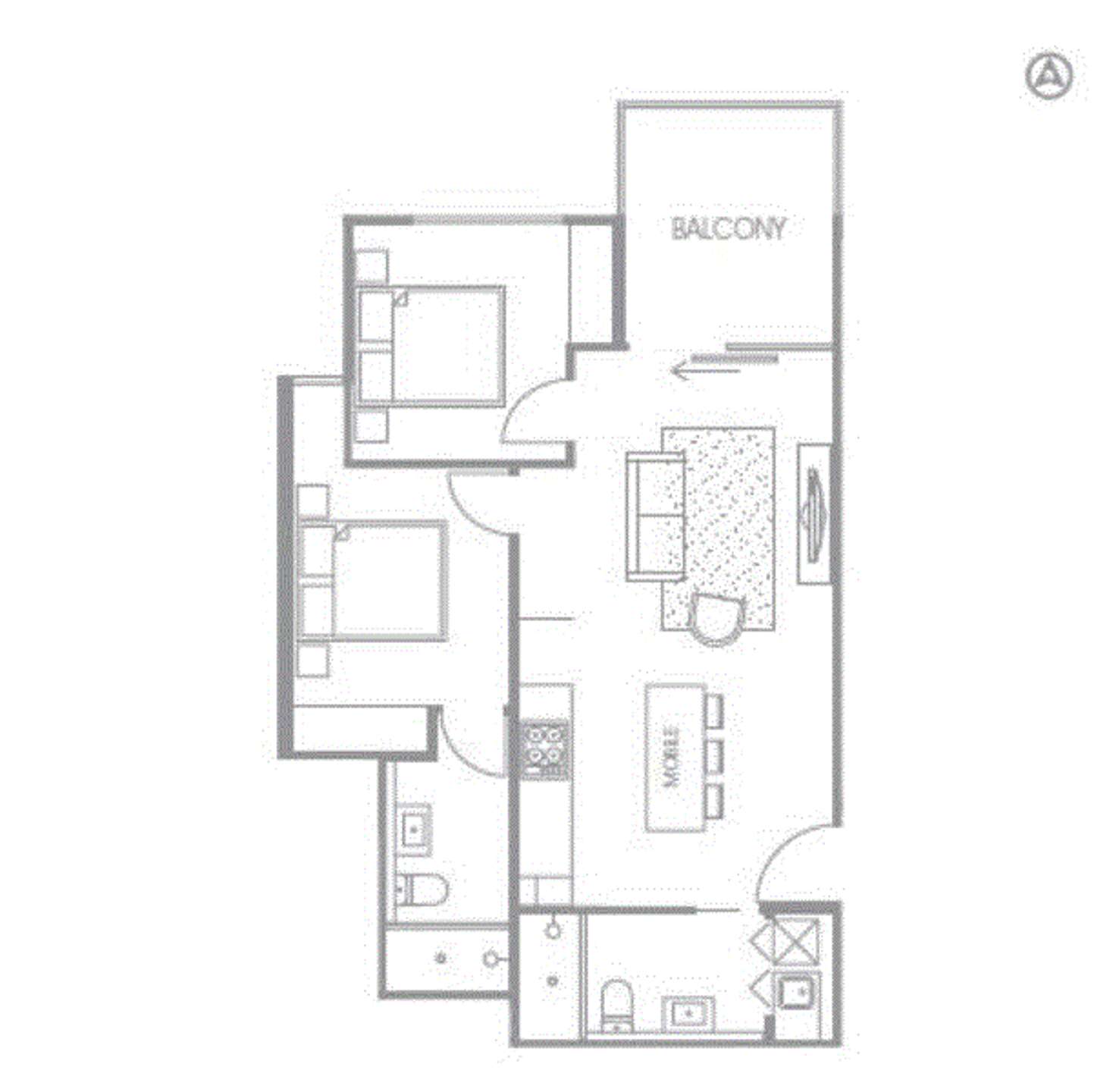 Floorplan of Homely apartment listing, 306/483 Glen Huntly Road, Elsternwick VIC 3185