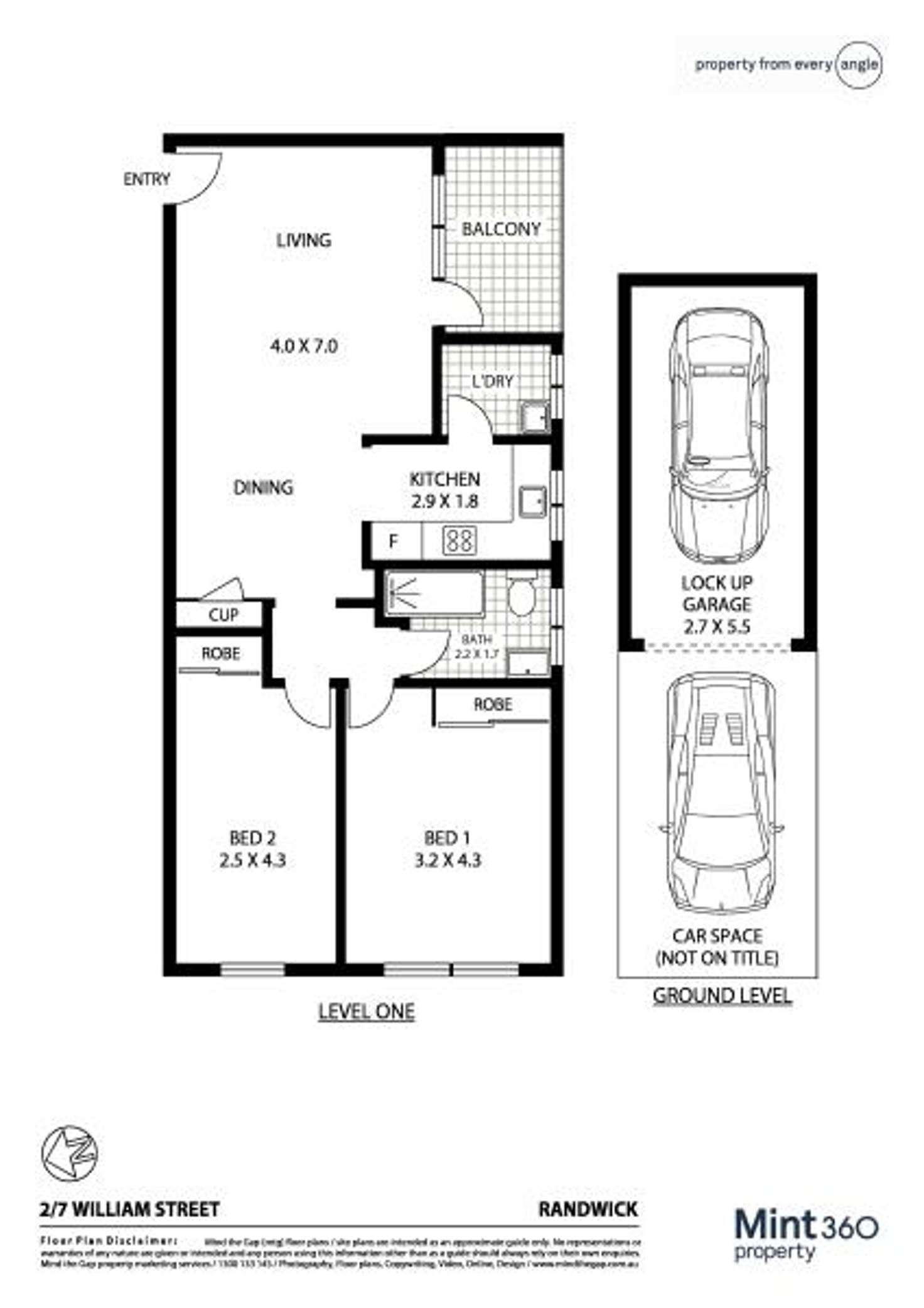 Floorplan of Homely apartment listing, 2/7 William Street, Randwick NSW 2031