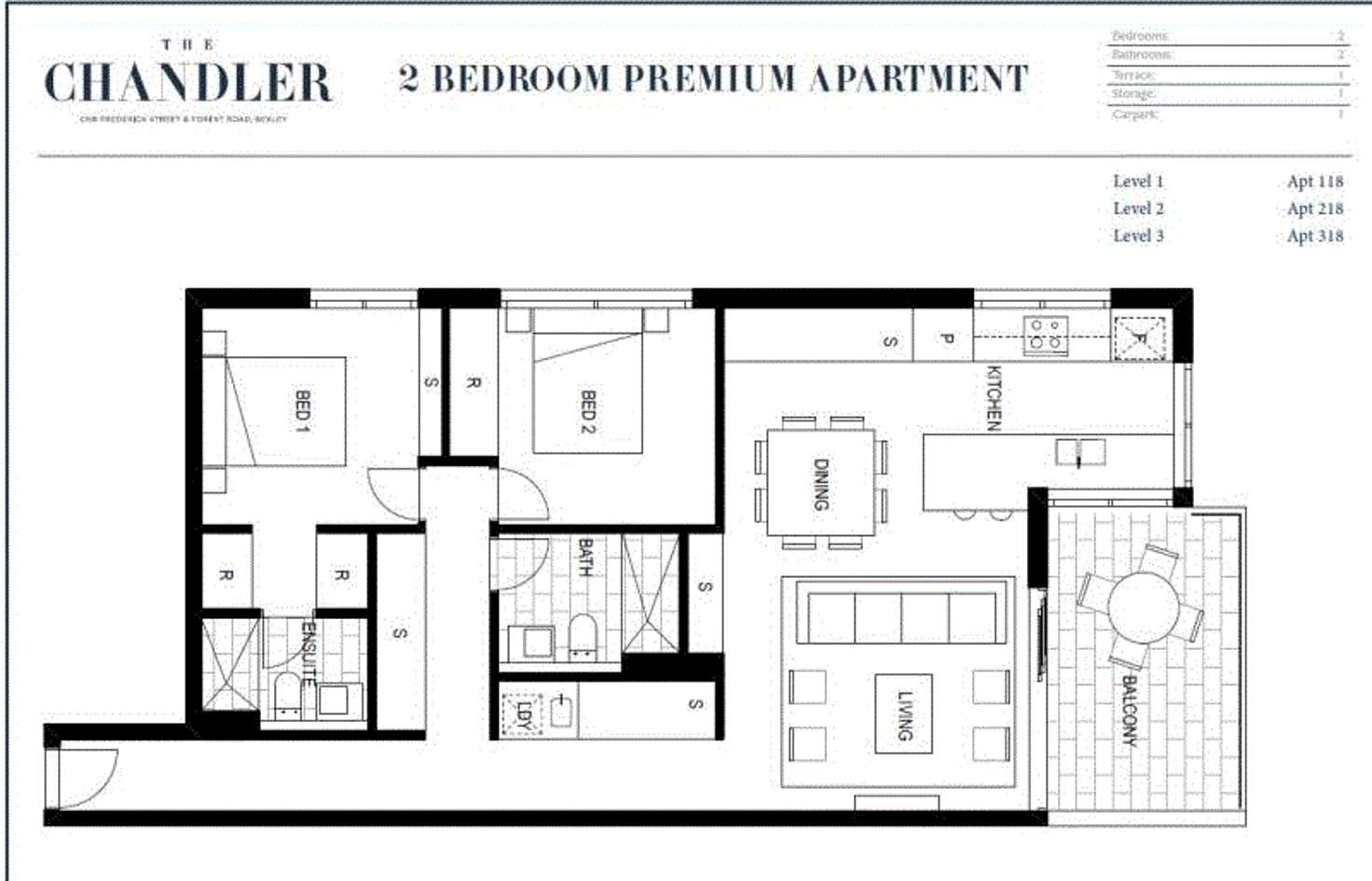 Floorplan of Homely apartment listing, 218/159 Frederick Street, Bexley NSW 2207