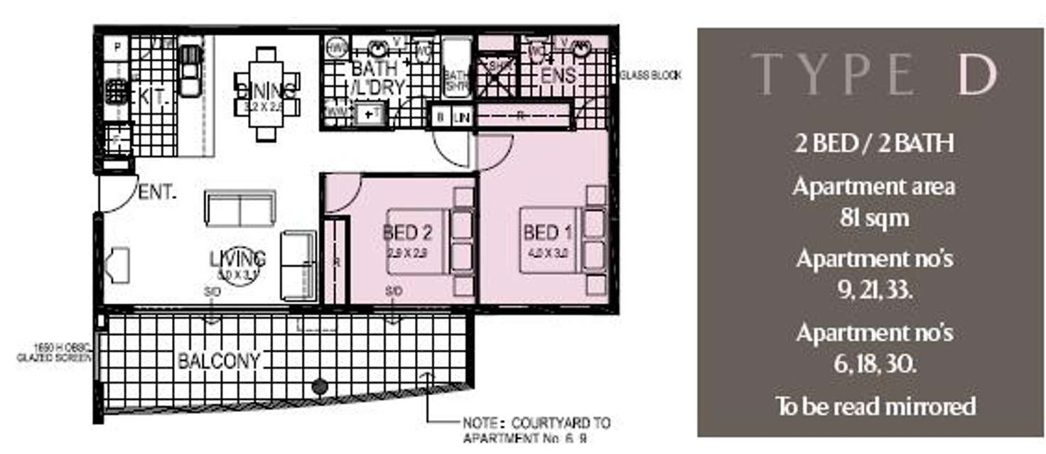 Floorplan of Homely apartment listing, 30/375 Hay Street, Perth WA 6000